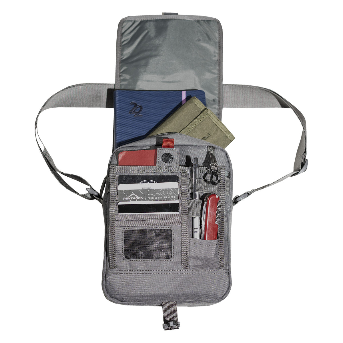 Pentagon Messenger borsa a tracolla, nera