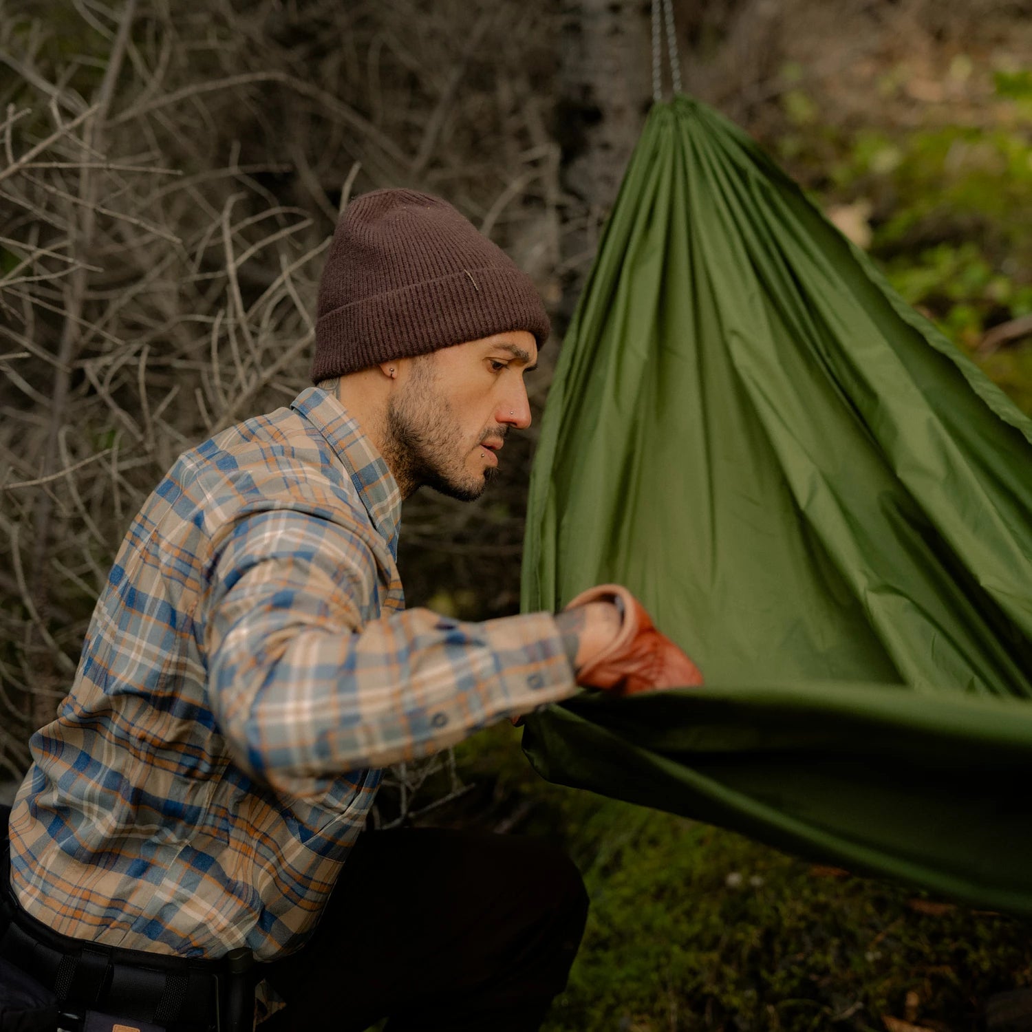 Helikon-Tex Defender Mk2 PILGRIM košeľa, Rust Plaid – v použití 3