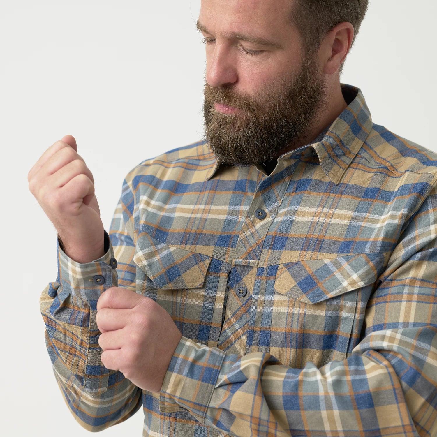 Helikon-Tex Defender Mk2 PILGRIM košeľa, Rust Plaid – detail 5
