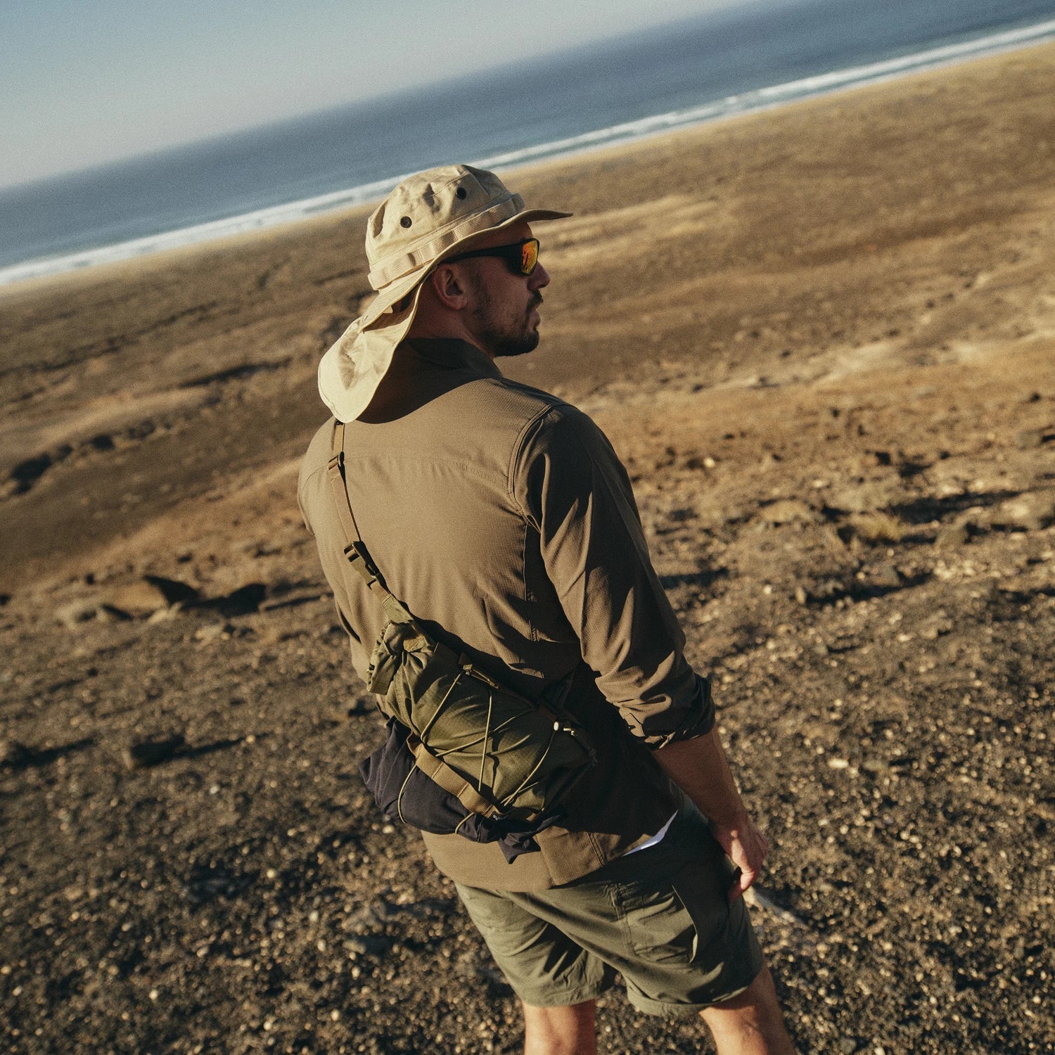 Helikon-Tex DEFENDER Mk2 košeľa Tropical, Silver Mink – v použití 3