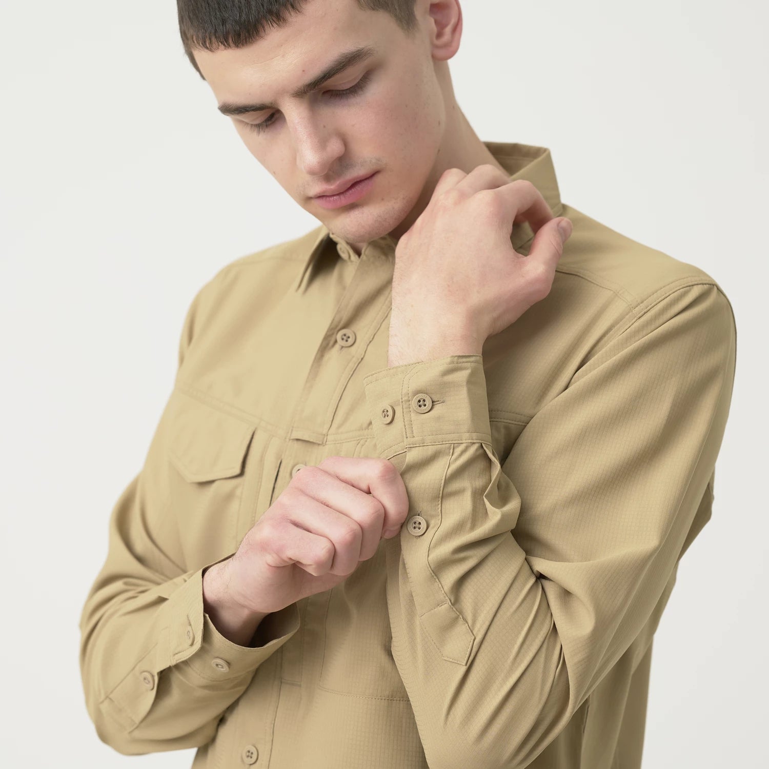 Helikon-Tex DEFENDER Mk2 košeľa Tropical, Silver Mink – detail 6