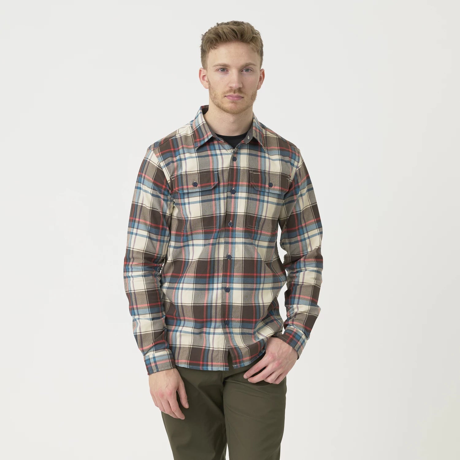 Helikon-Tex GreyMan košeľa Foggy Meadow Plaid – detail