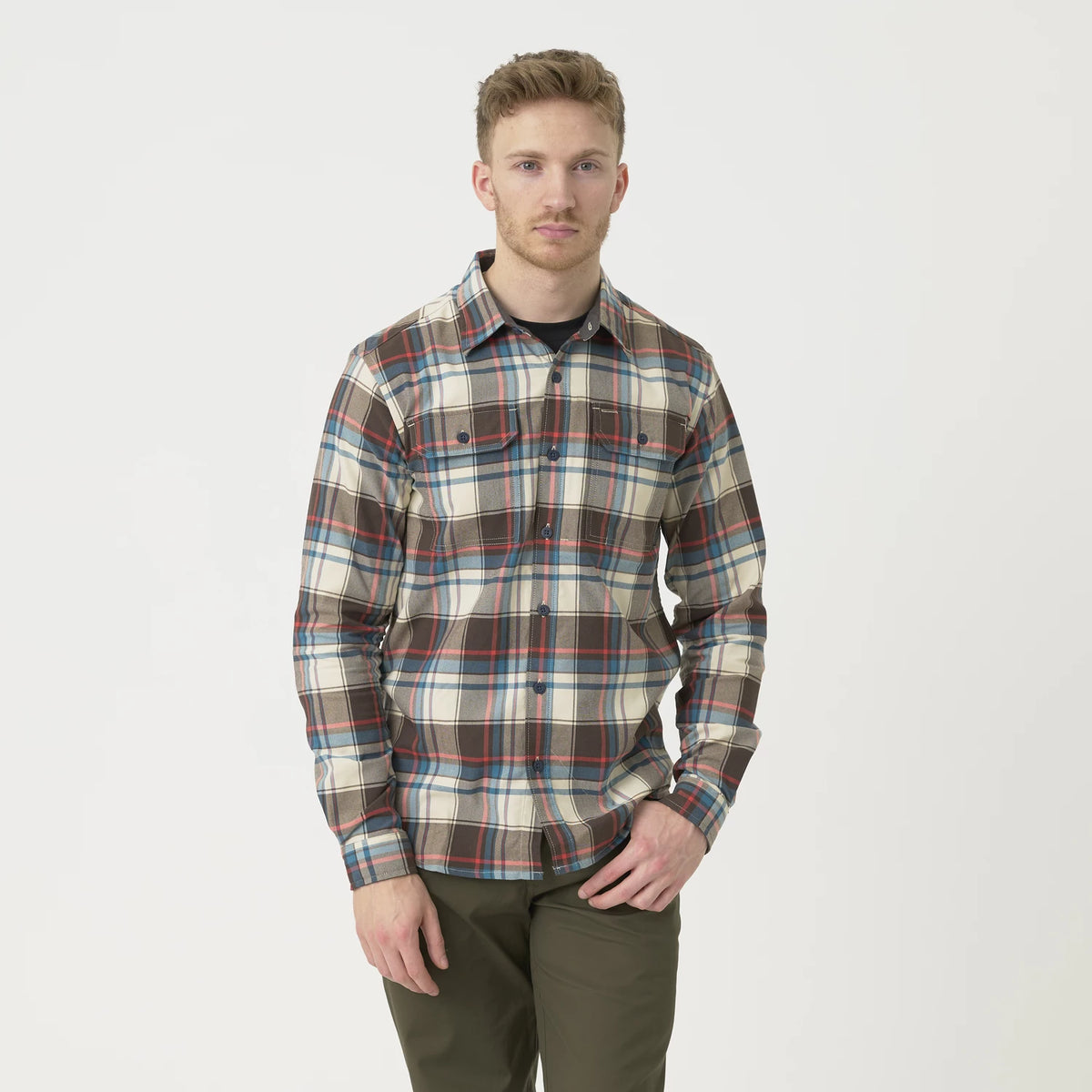Helikon-Tex GreyMan košeľa Foggy Meadow Plaid – detail
