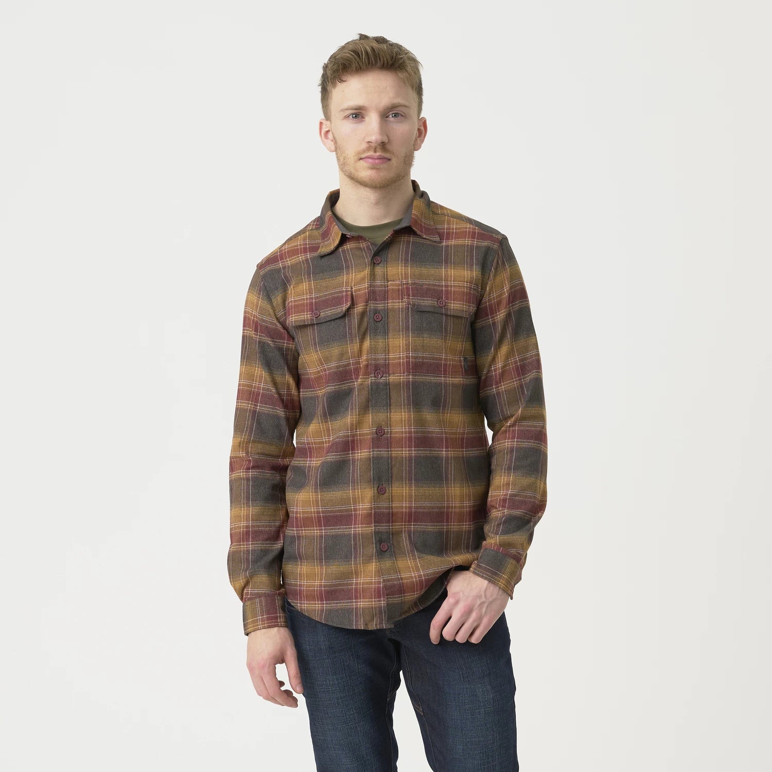 Helikon-Tex GreyMan košeľa Amber Plaid – detail