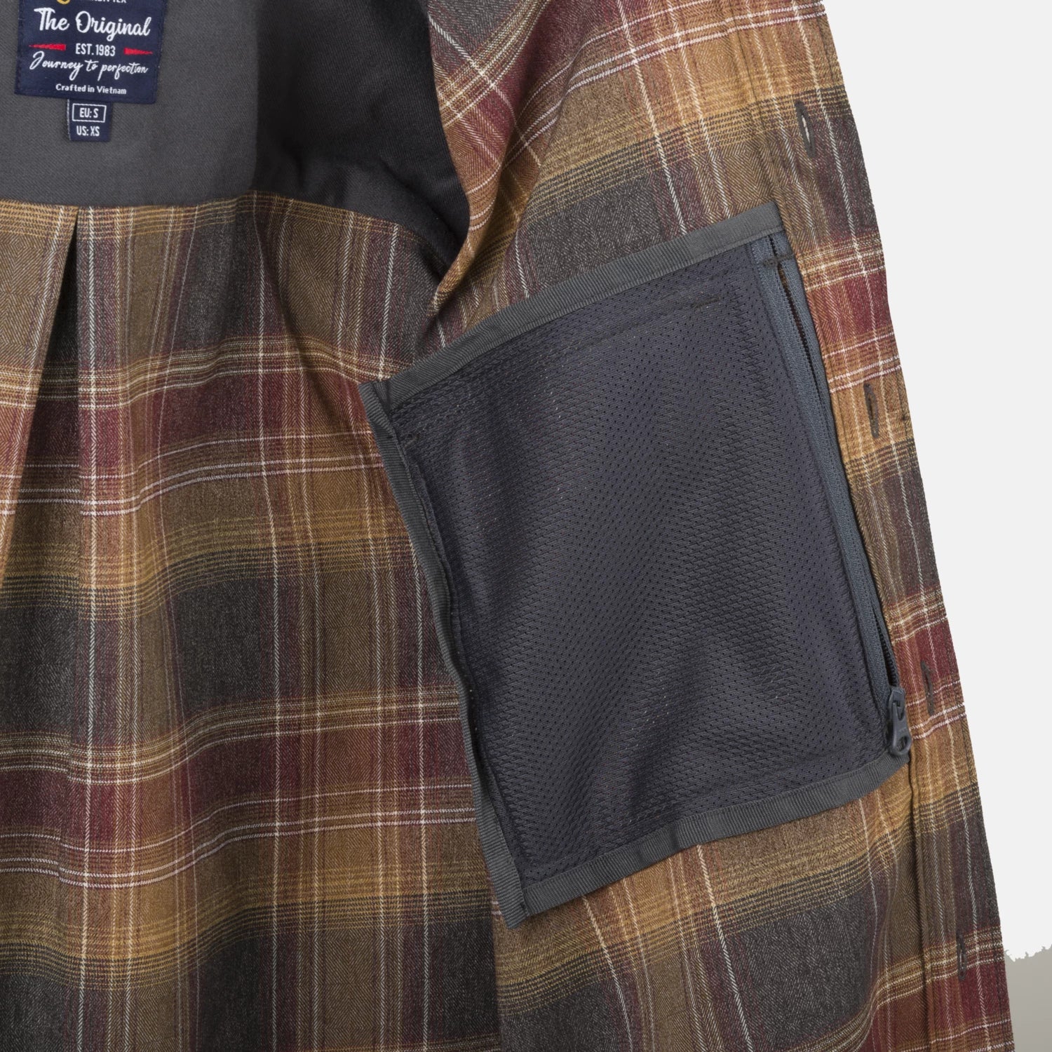 Helikon-Tex GreyMan košeľa Graphite Plaid – detail 3