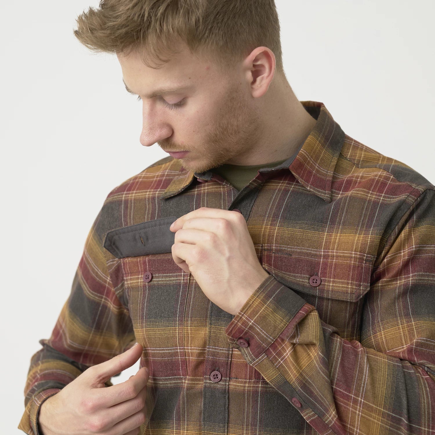 Helikon-Tex GreyMan košeľa Amber Plaid – detail 5