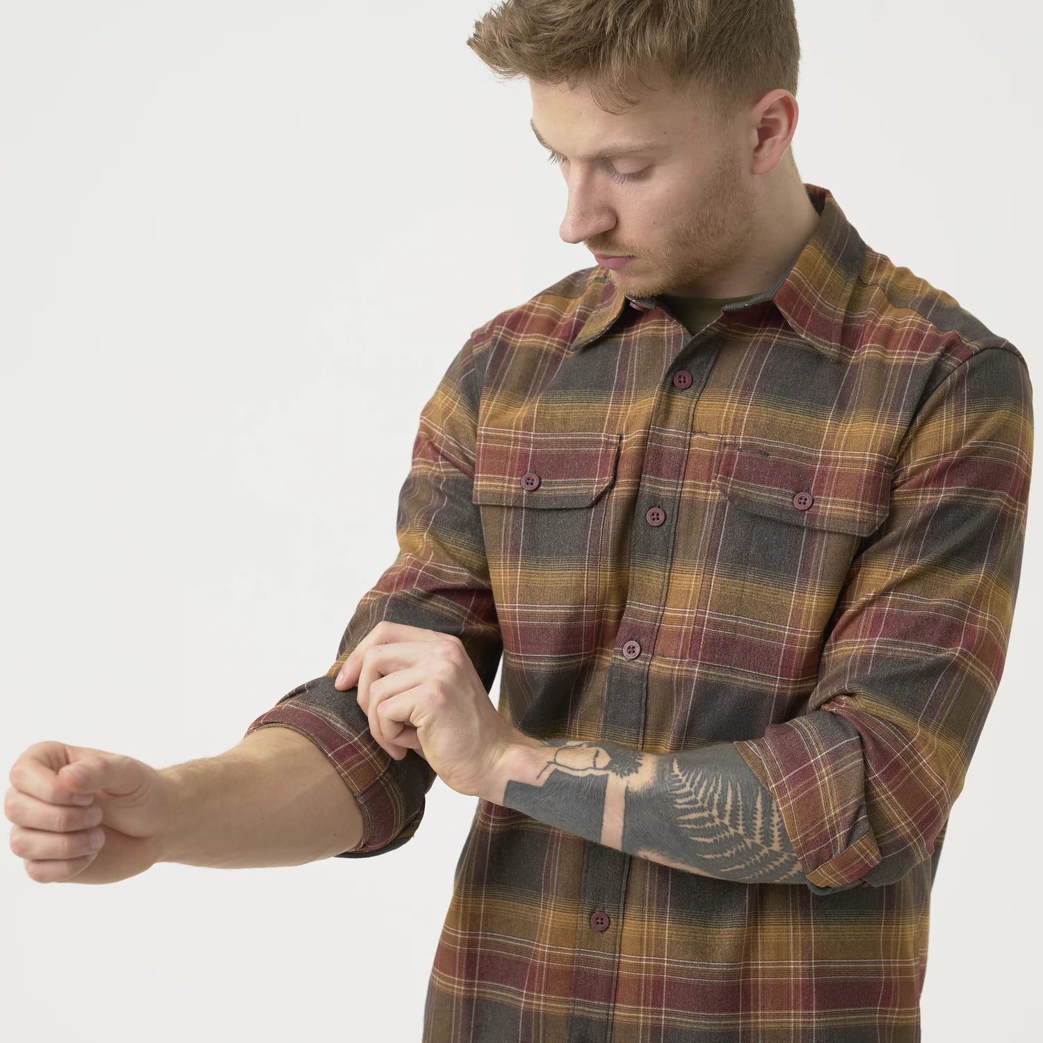 Helikon-Tex GreyMan košeľa Amber Plaid – detail 7