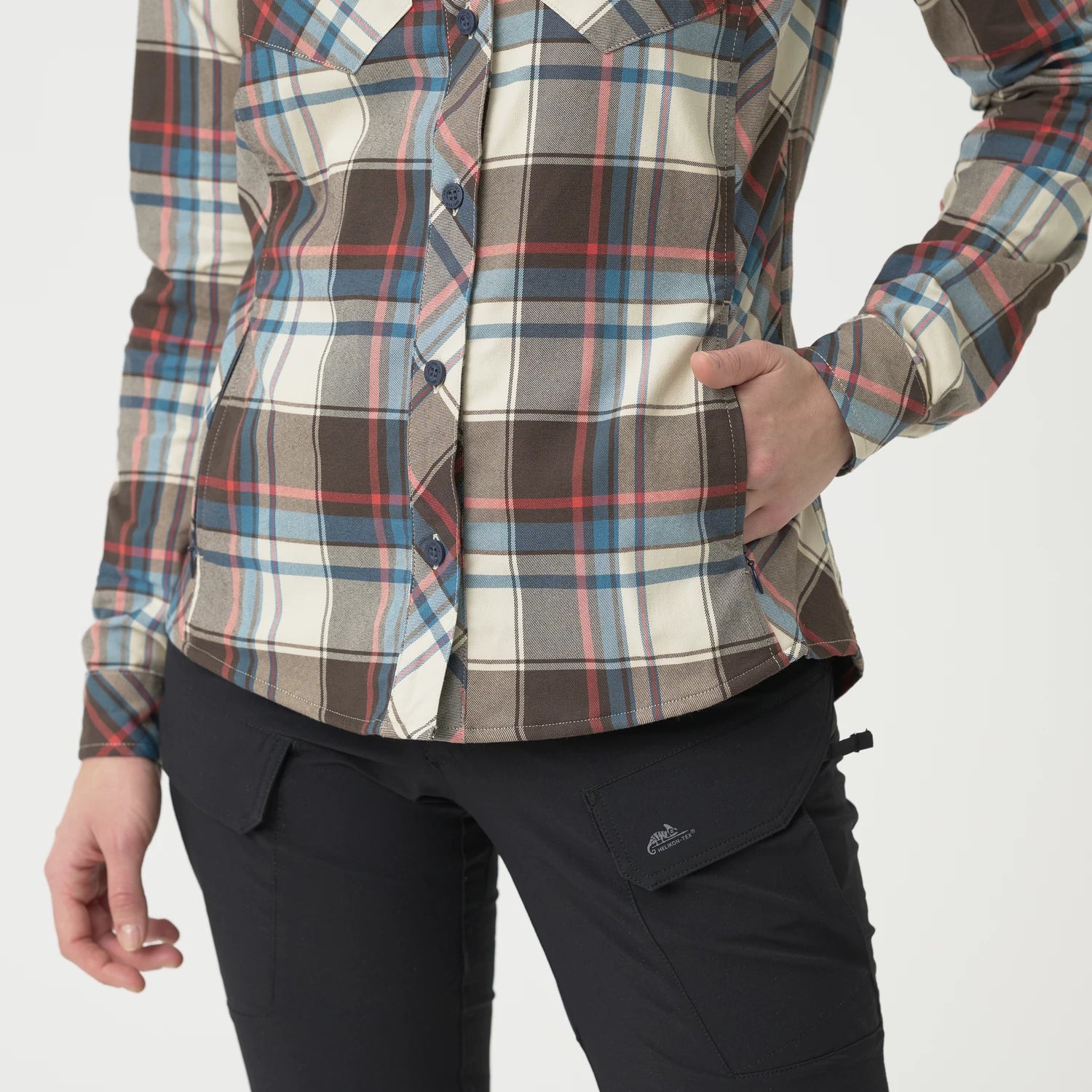 Helikon-Tex Marigold košeľa dámska, Moss Green Checkered – detail 9