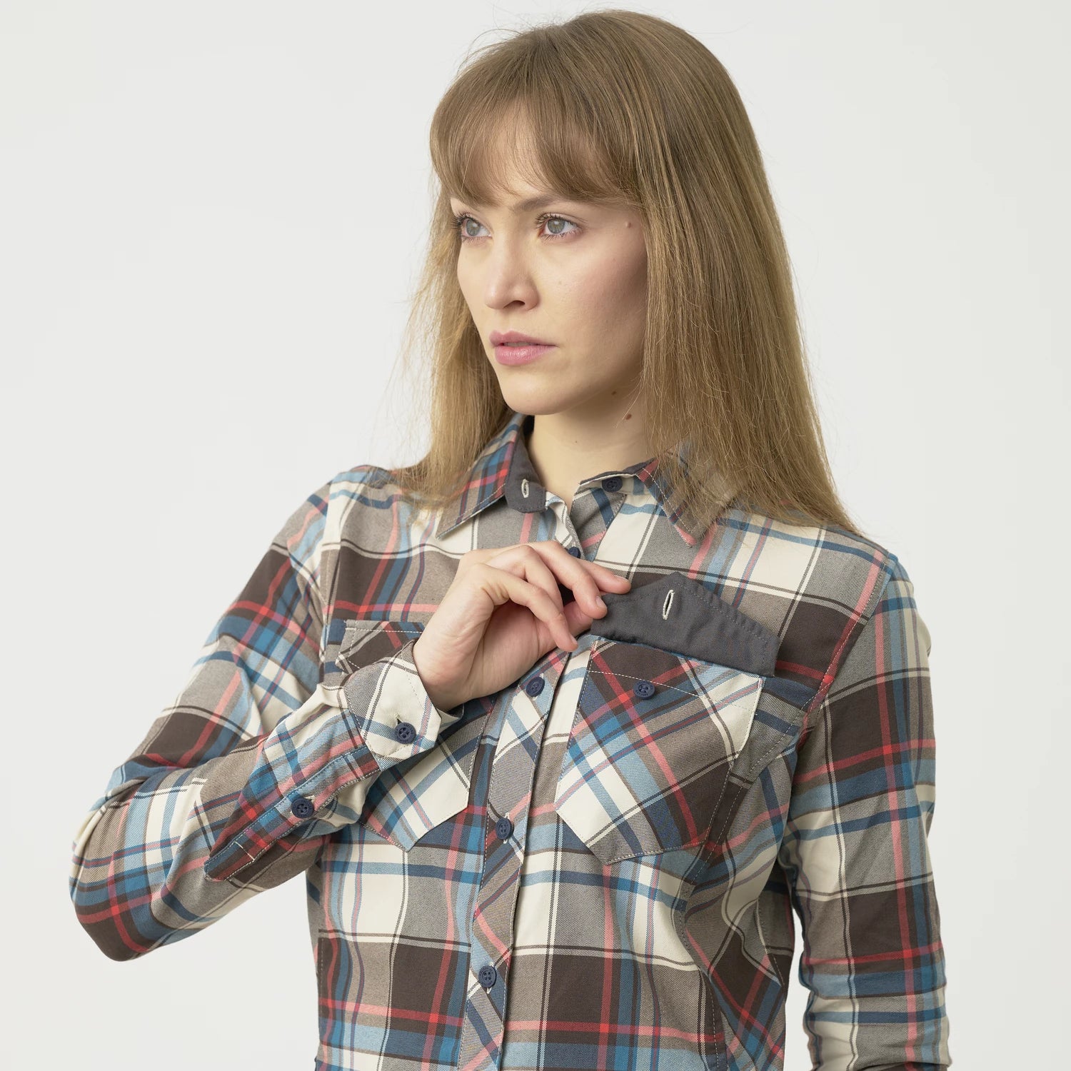 Helikon-Tex Marigold košeľa dámska, Moss Green Checkered – detail 11