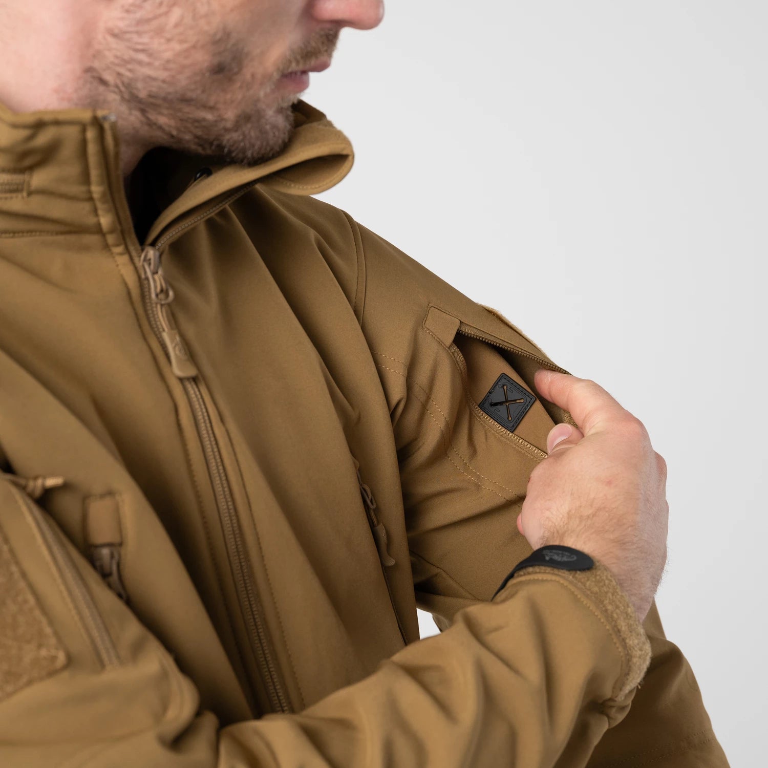 Helikon-Tex GUNFIGHTER bunda Shark Skin, Crimson Sky – detail 2