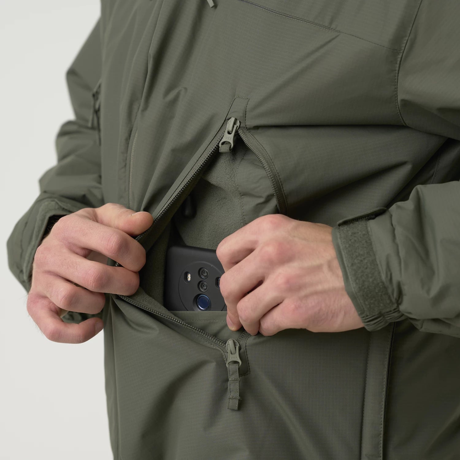 Helikon-Tex HUSKY bunda tactical taktická, alpha green – detail 3