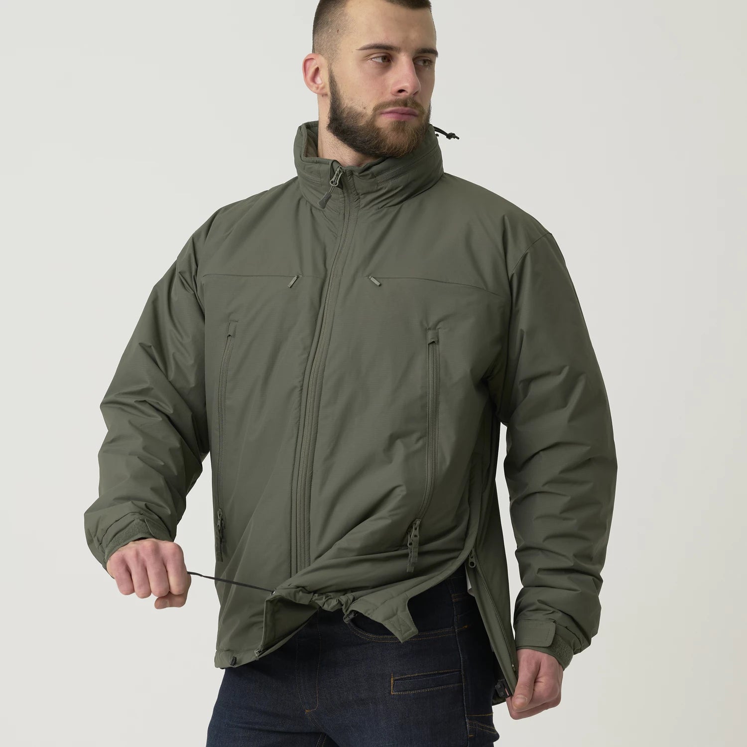 Helikon-Tex HUSKY bunda tactical taktická, alpha green – detail 6