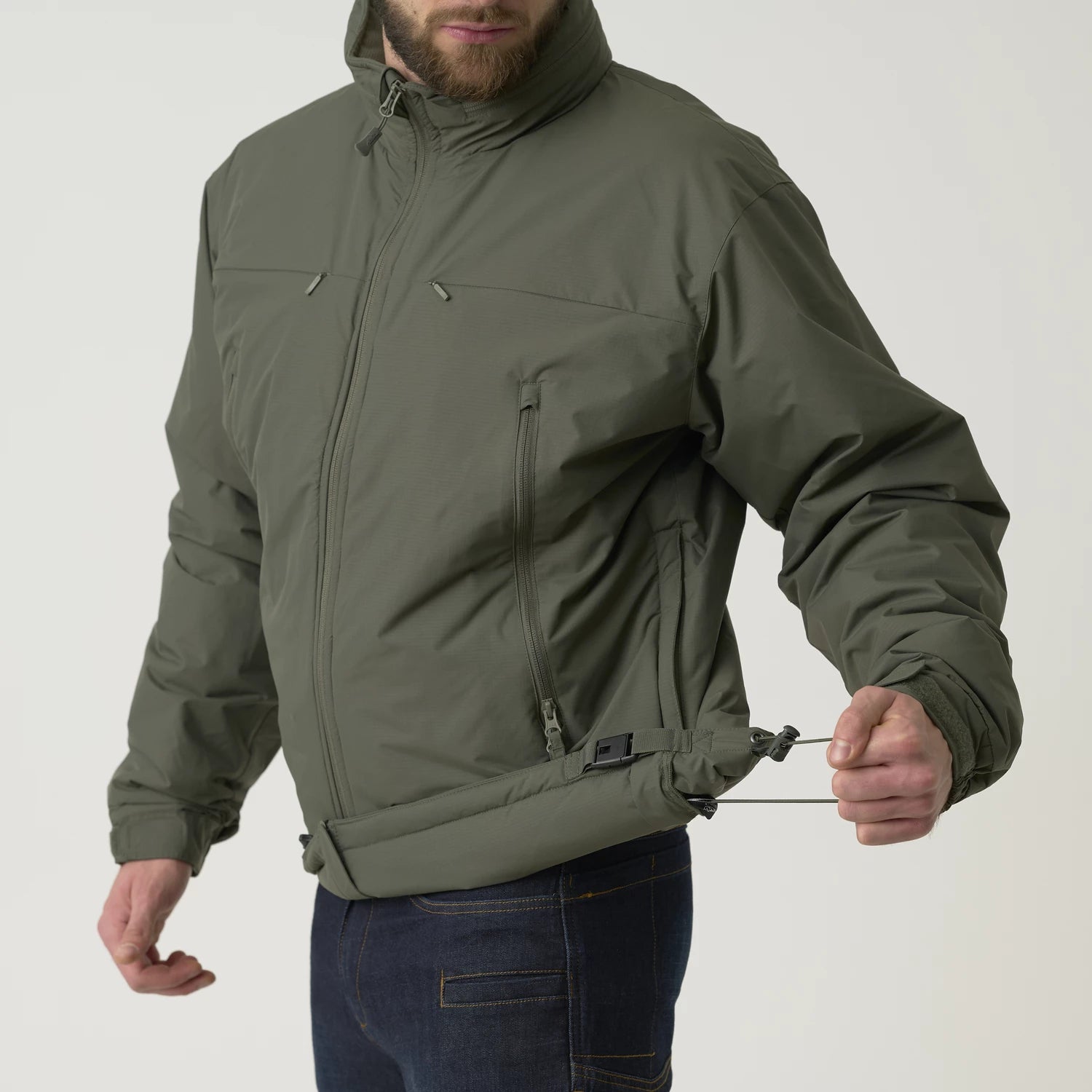 Helikon-Tex HUSKY bunda tactical taktická, alpha green – detail 7