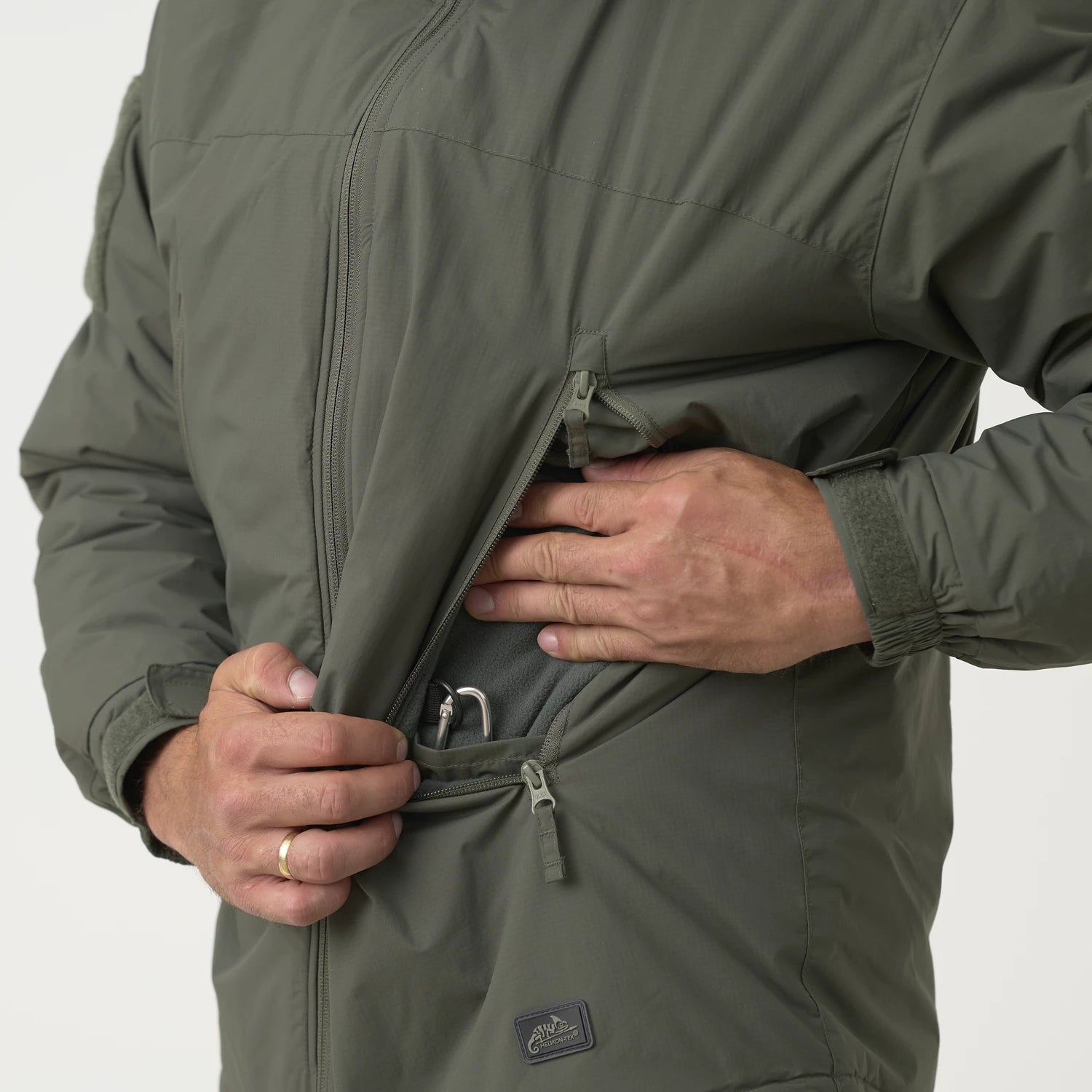 Helikon-Tex LEVEL 7 ľahká zimná bunda Climashield Apex 100g, Flecktarn – detail 2