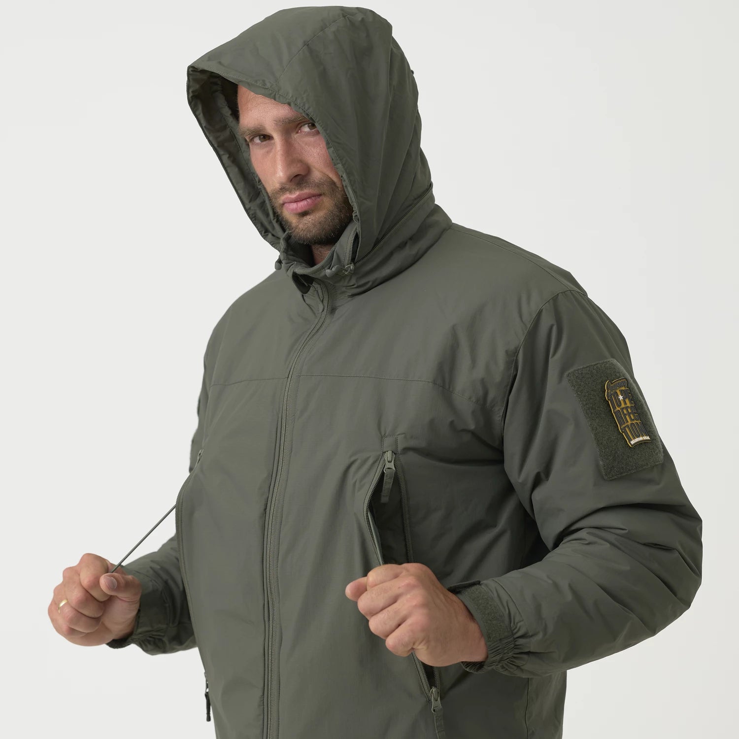 Helikon-Tex LEVEL 7 ľahká zimná bunda Climashield Apex 100g, Alpha Green – detail 8