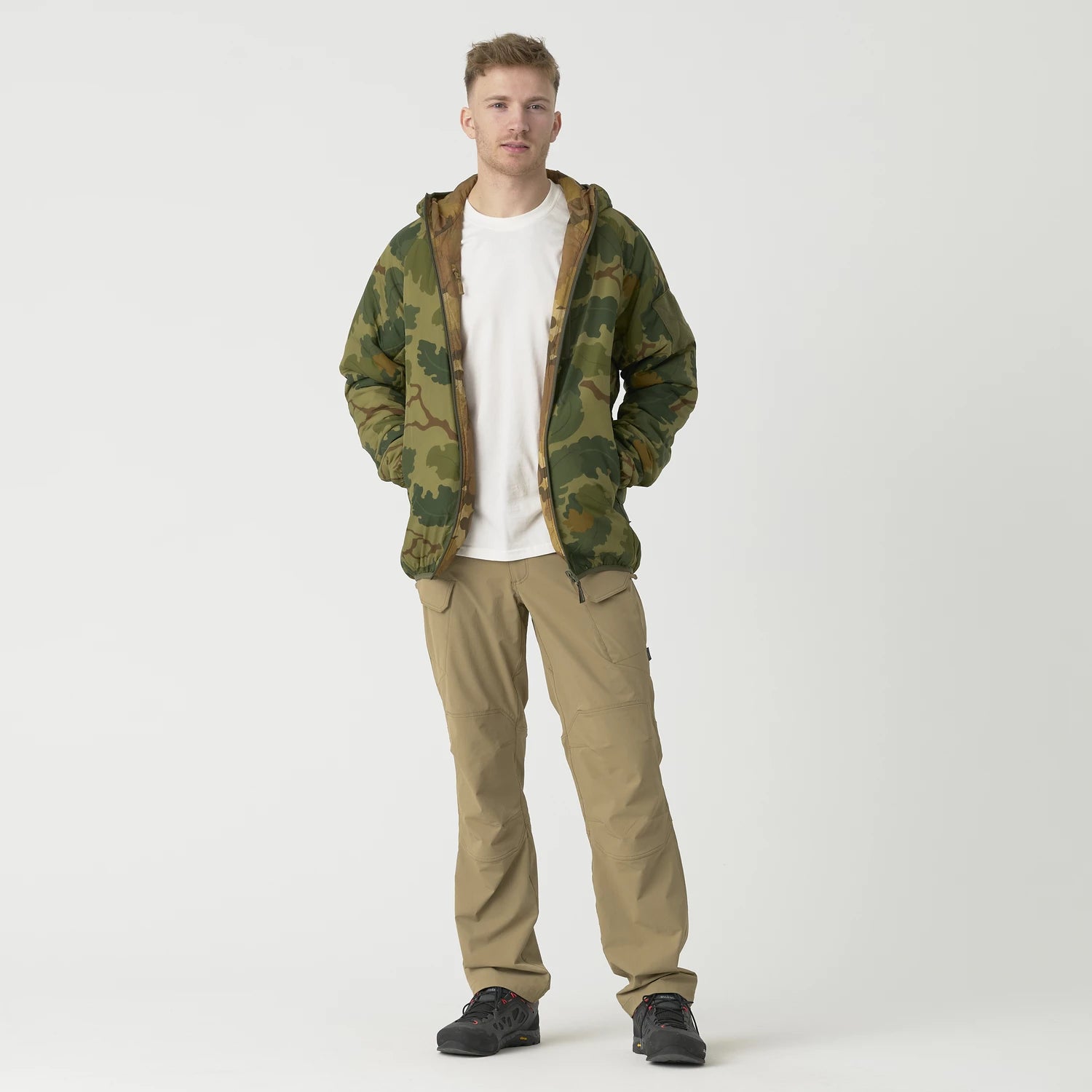 Helikon-Tex Wolfhound Obojstranná bunda Windpack, Pencott Wildwood/Pencott Snowdrift – detail 1