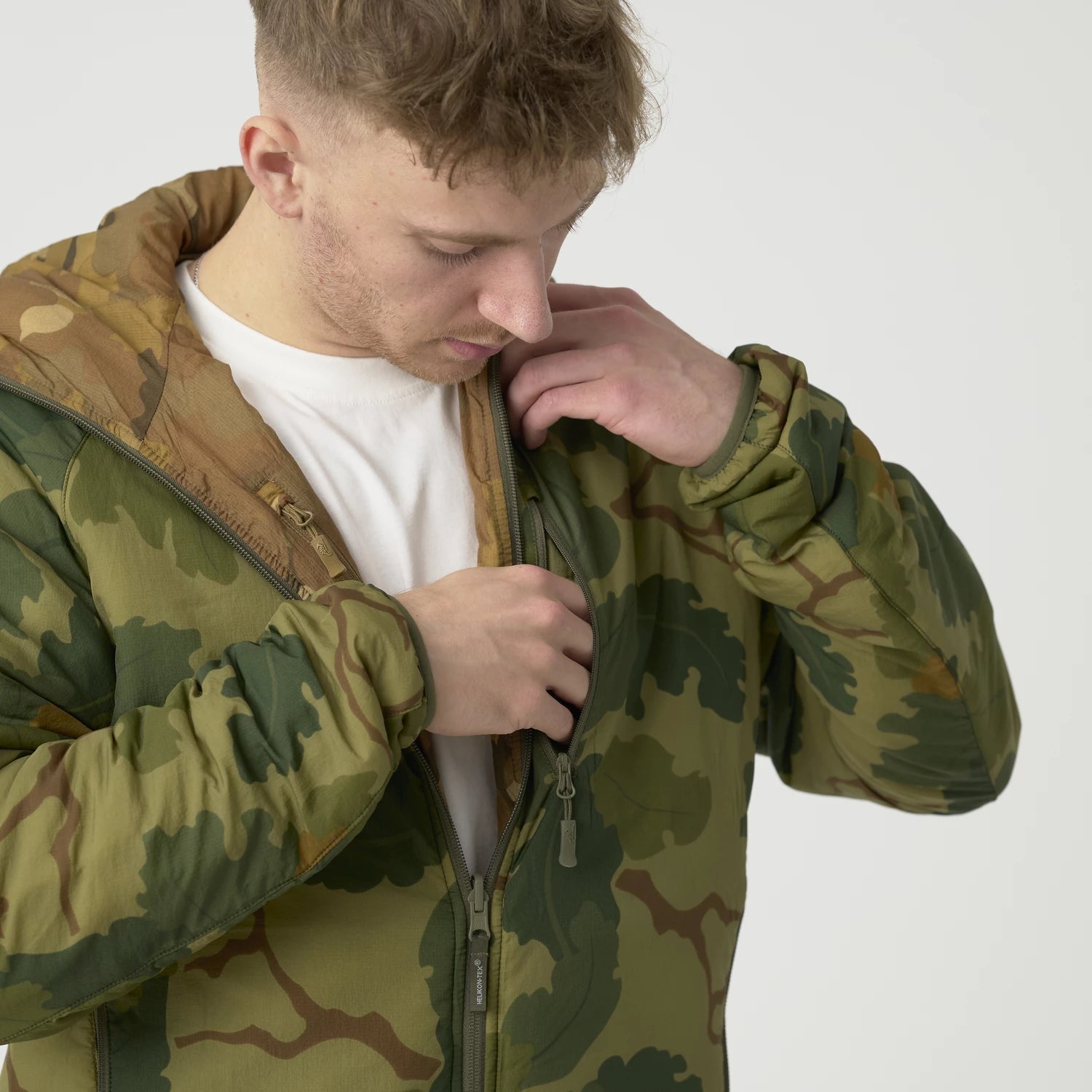 Helikon-Tex Wolfhound Obojstranná bunda Windpack, Desert Night Camo/US – detail 5