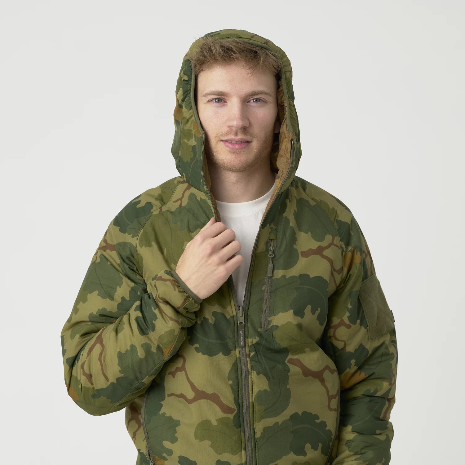 Helikon-Tex Wolfhound Obojstranná bunda Windpack, Desert Night Camo/US – detail 7