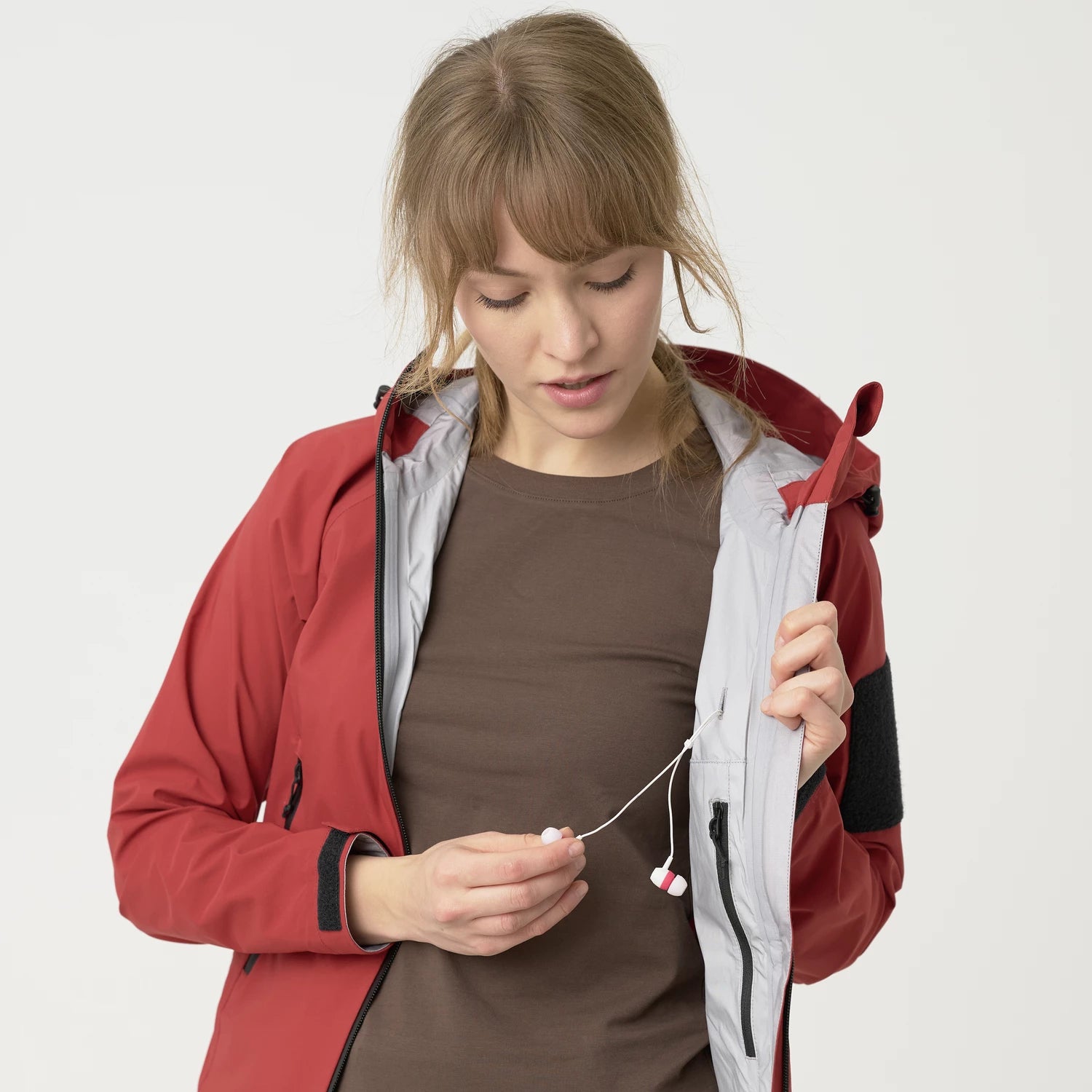 Helikon-Tex SQUALL Hardshell bunda dámska TorrentStretch, Crimson Sky – detail 15