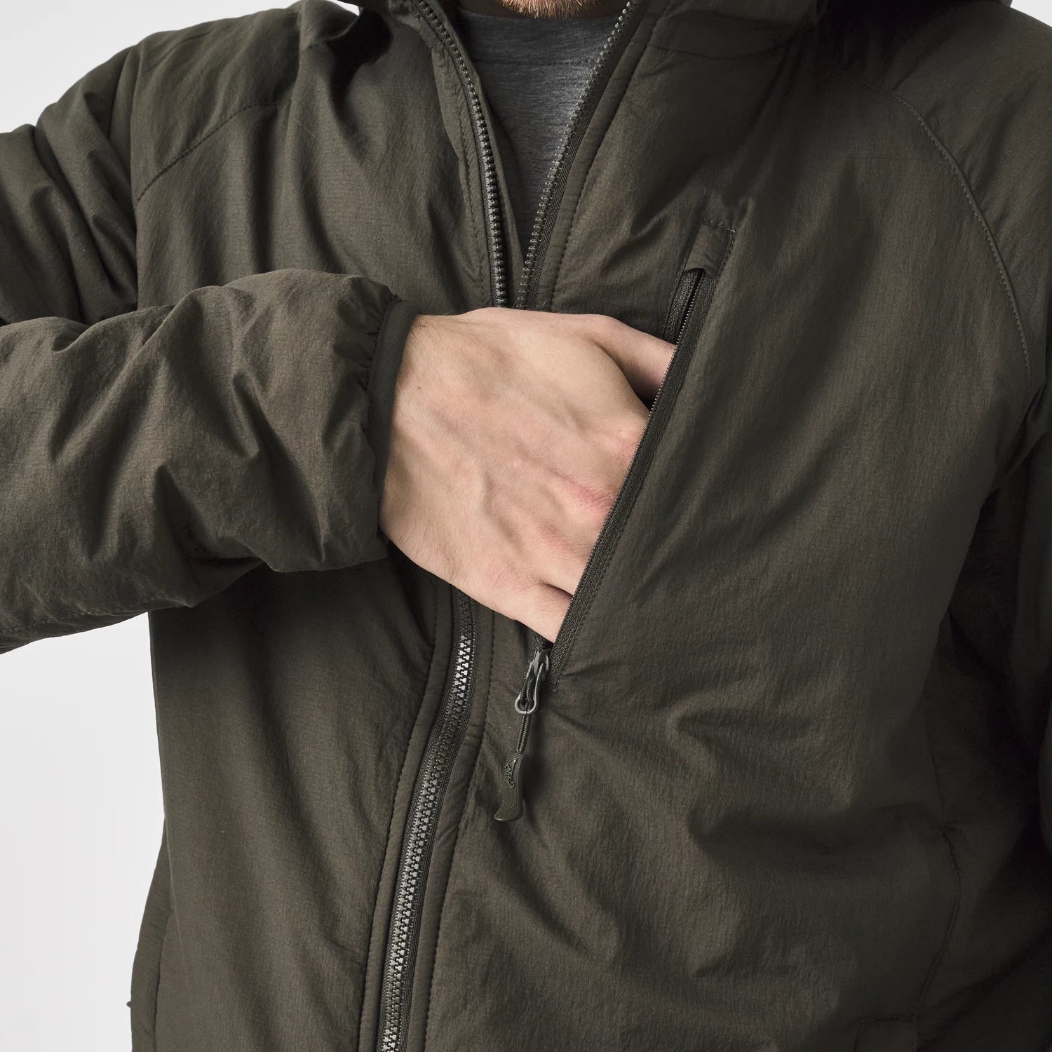 Helikon-Tex WOLFHOUND bunda s kapucňou Climashield Apex, Coyote – detail 3