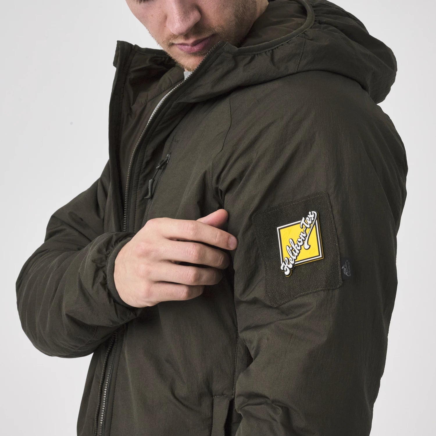 Helikon-Tex WOLFHOUND bunda s kapucňou Climashield Apex, Coyote – detail 8