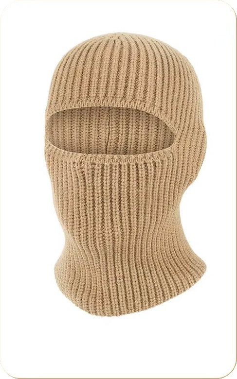WARAGOD Mjuka pletená kukla 2 v 1, khaki