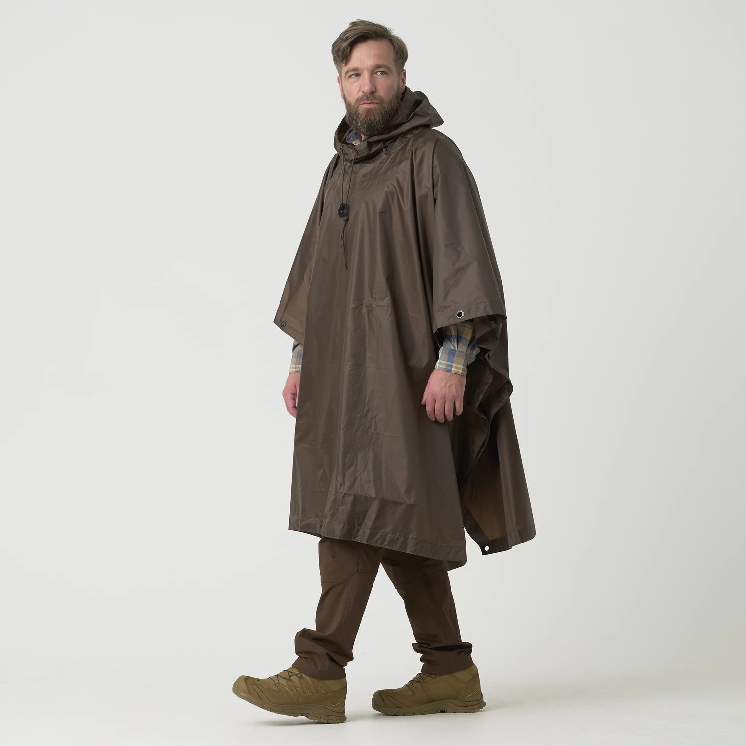 Helikon-Tex Pončo U.S. Model, Earth Brown – detail