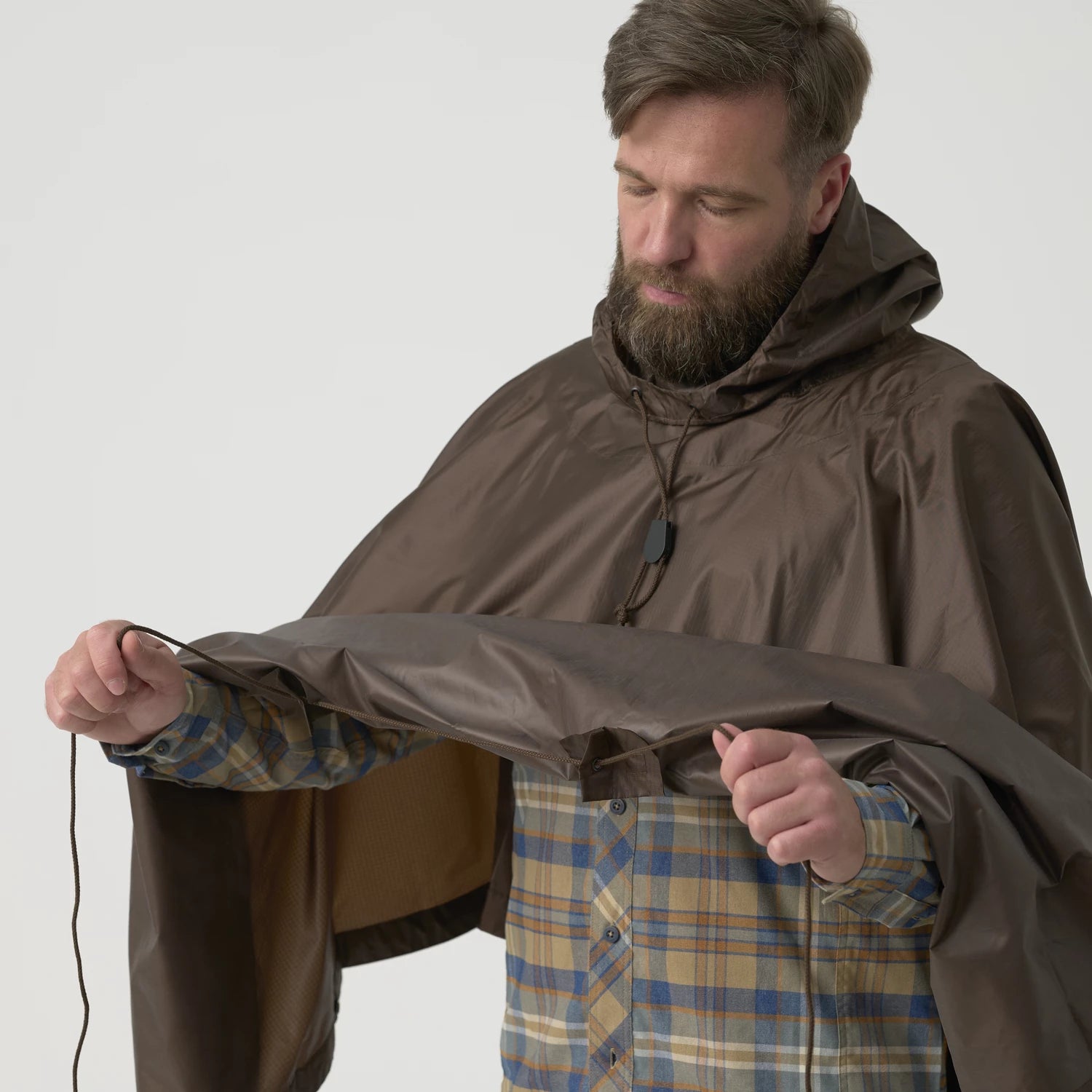Helikon-Tex U.S. Model pončo, Shadow Grey – detail 4