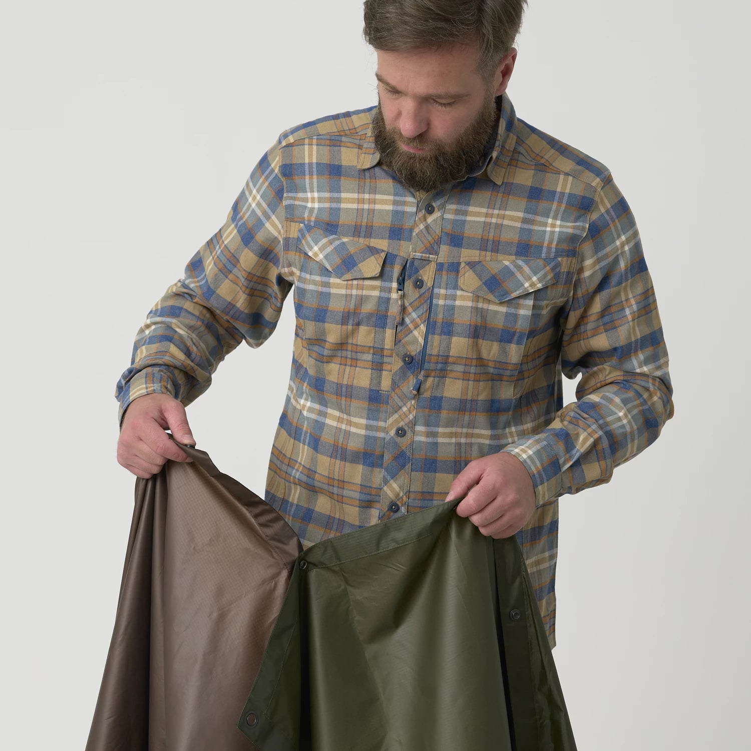 Helikon-Tex Pončo U.S. Model, Taiga Green – detail 6
