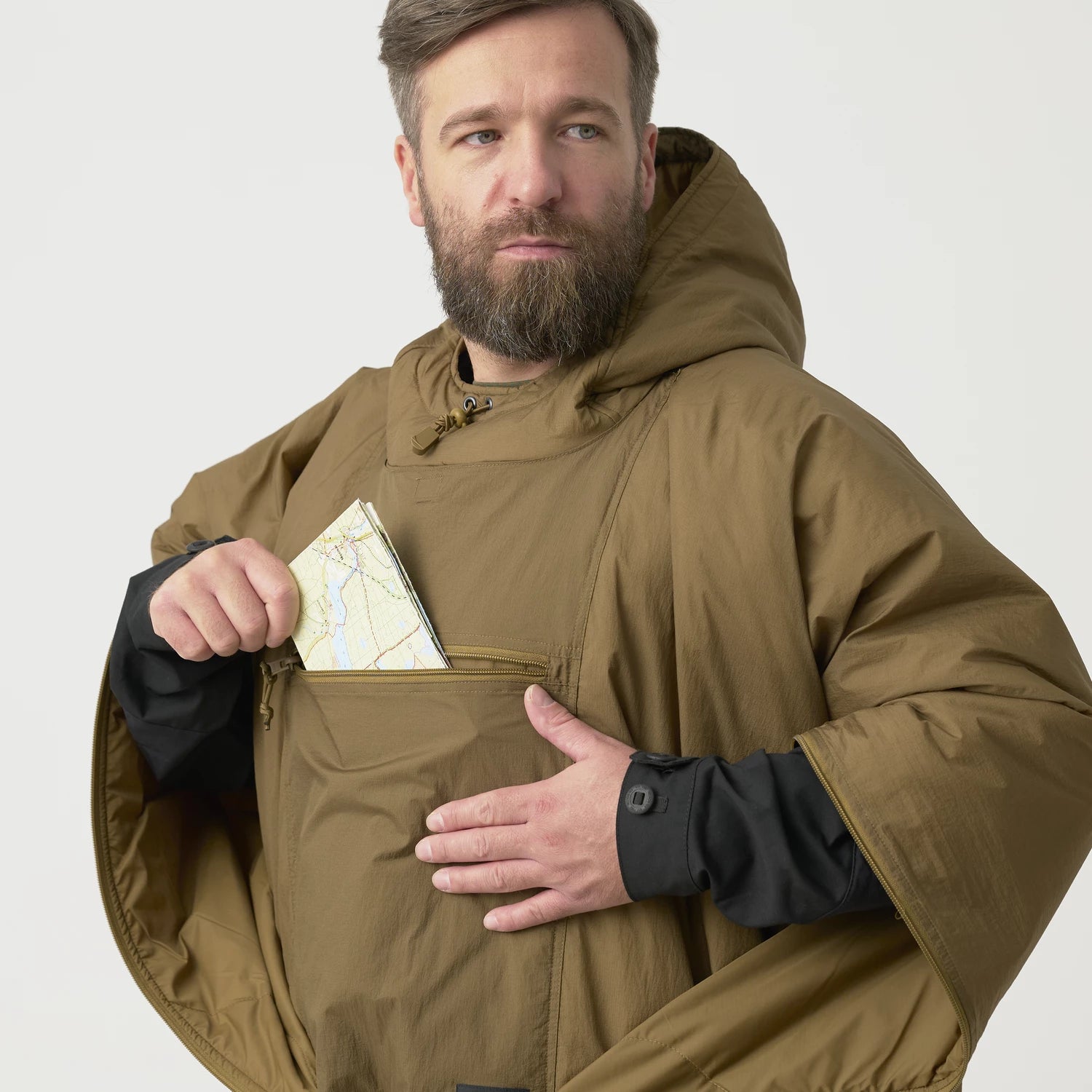 Helikon-Tex SWAGMAN ROLL poncho, Crimson Sky – detail 2