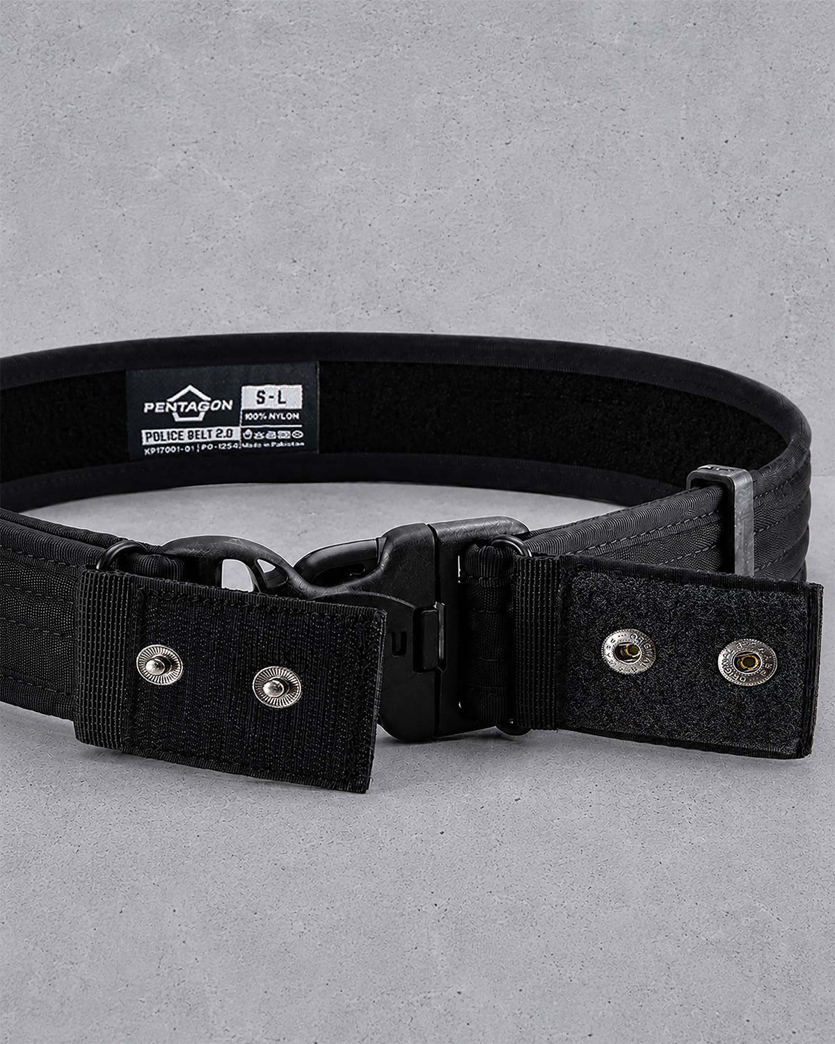 Pentagon Police cintura da uomo 5cm, nero