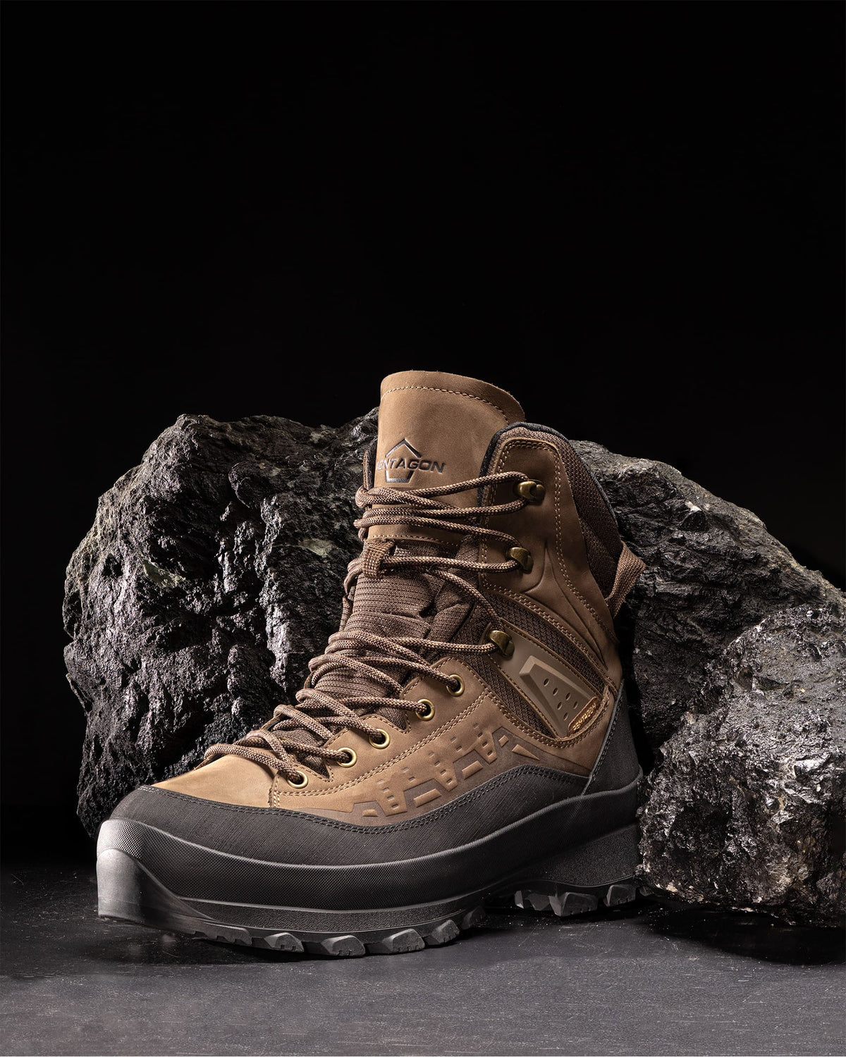 Scarpe da trekking Pentagon Predator da alpinismo da 8", marroni