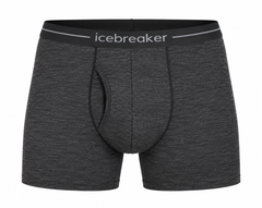 Icebreaker Anatomica ανδρικό μπόξερ με άνοιγμα, σκούρο γκρι