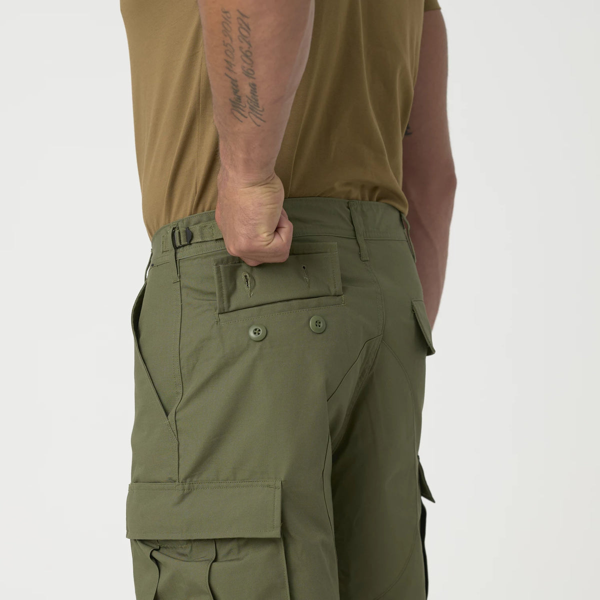 Helikon-Tex BDU krátke nohavice Ripstop bavlnené, US Desert – detail 5