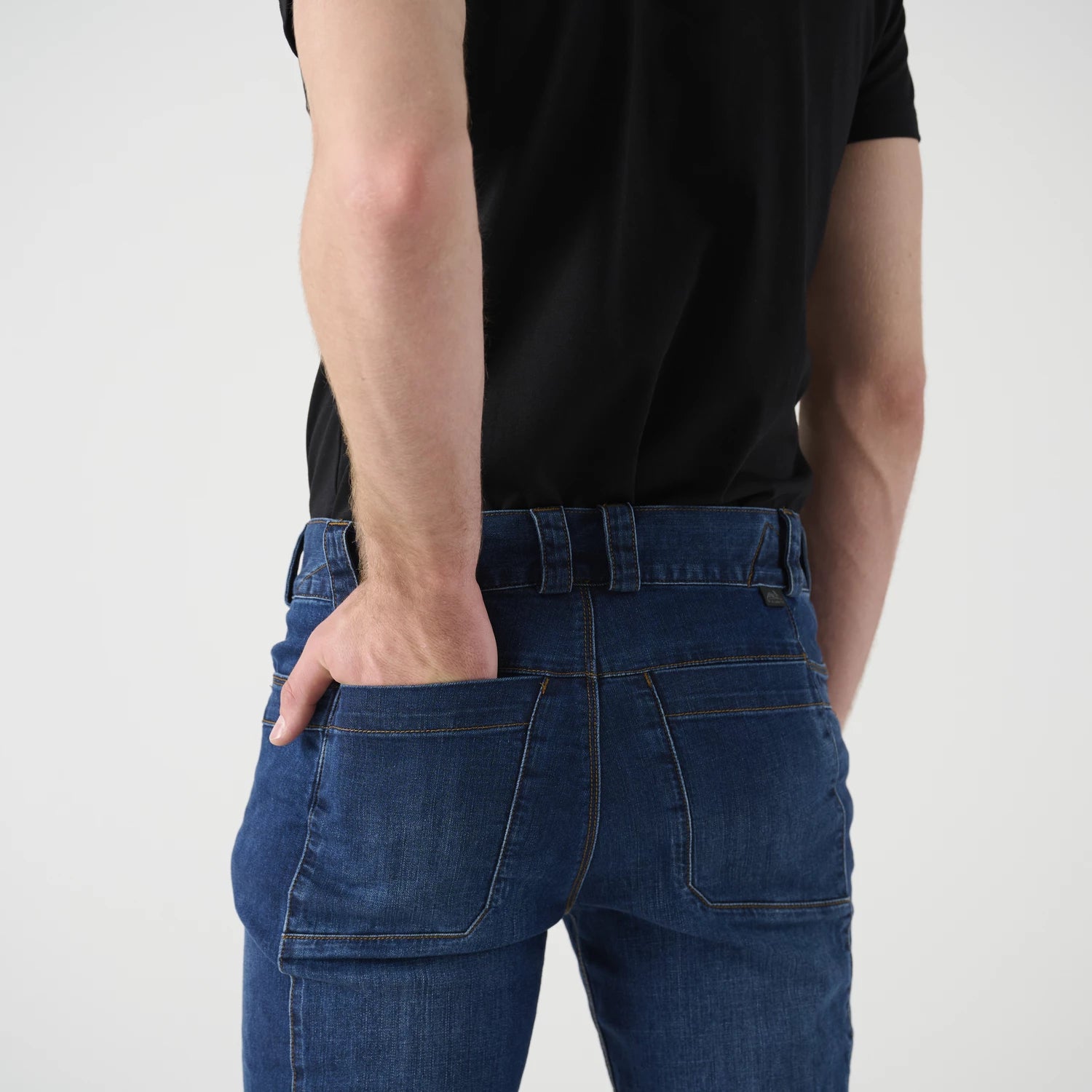 Helikon-Tex COVERT nohavice taktické Denim Mid, Vintage Worn Blue – detail 4