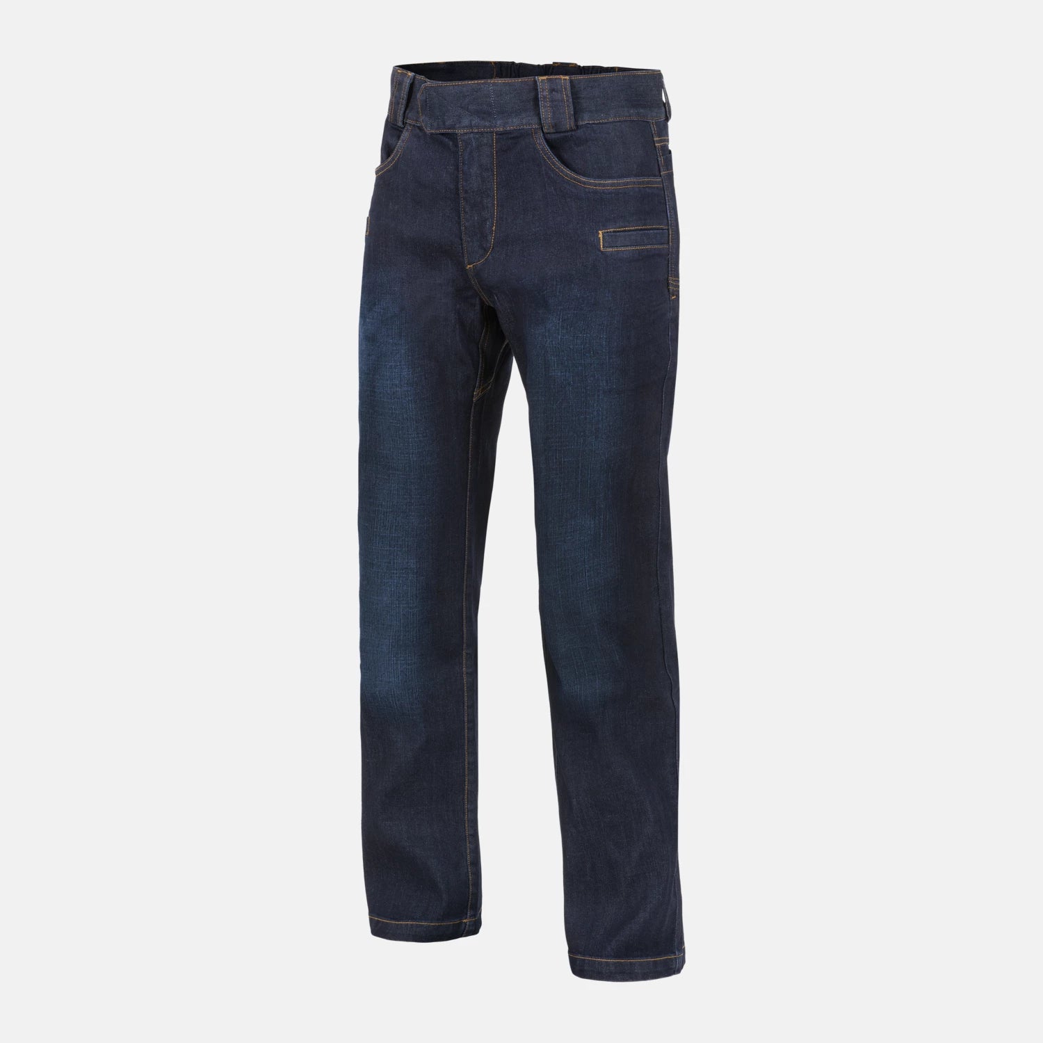 Helikon-Tex GREYMAN rifle nohavice taktické Slim Denim Mid, Dark Blue – detail