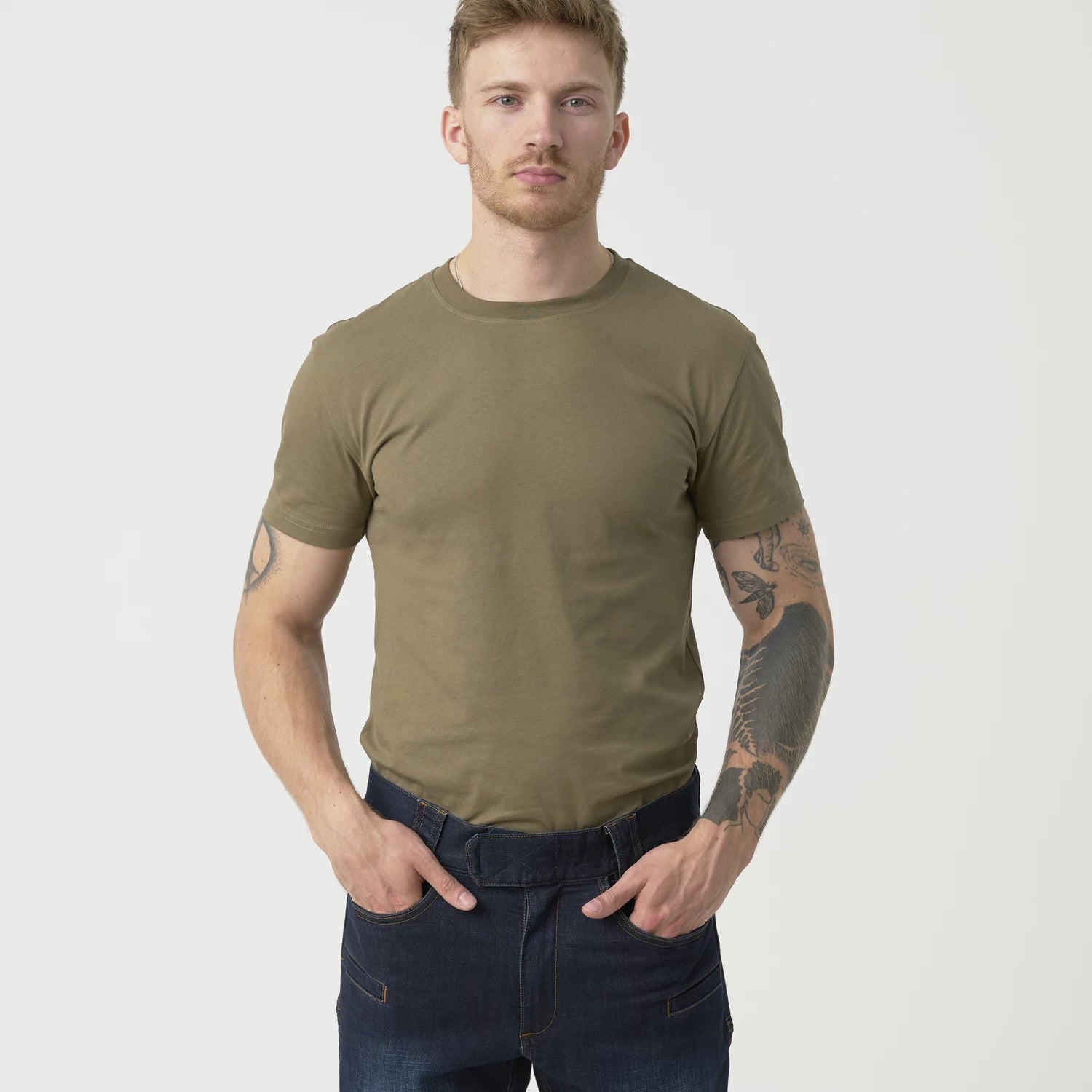 Helikon-Tex GREYMAN rifle nohavice taktické Slim Denim Mid, Dark Blue – detail 8