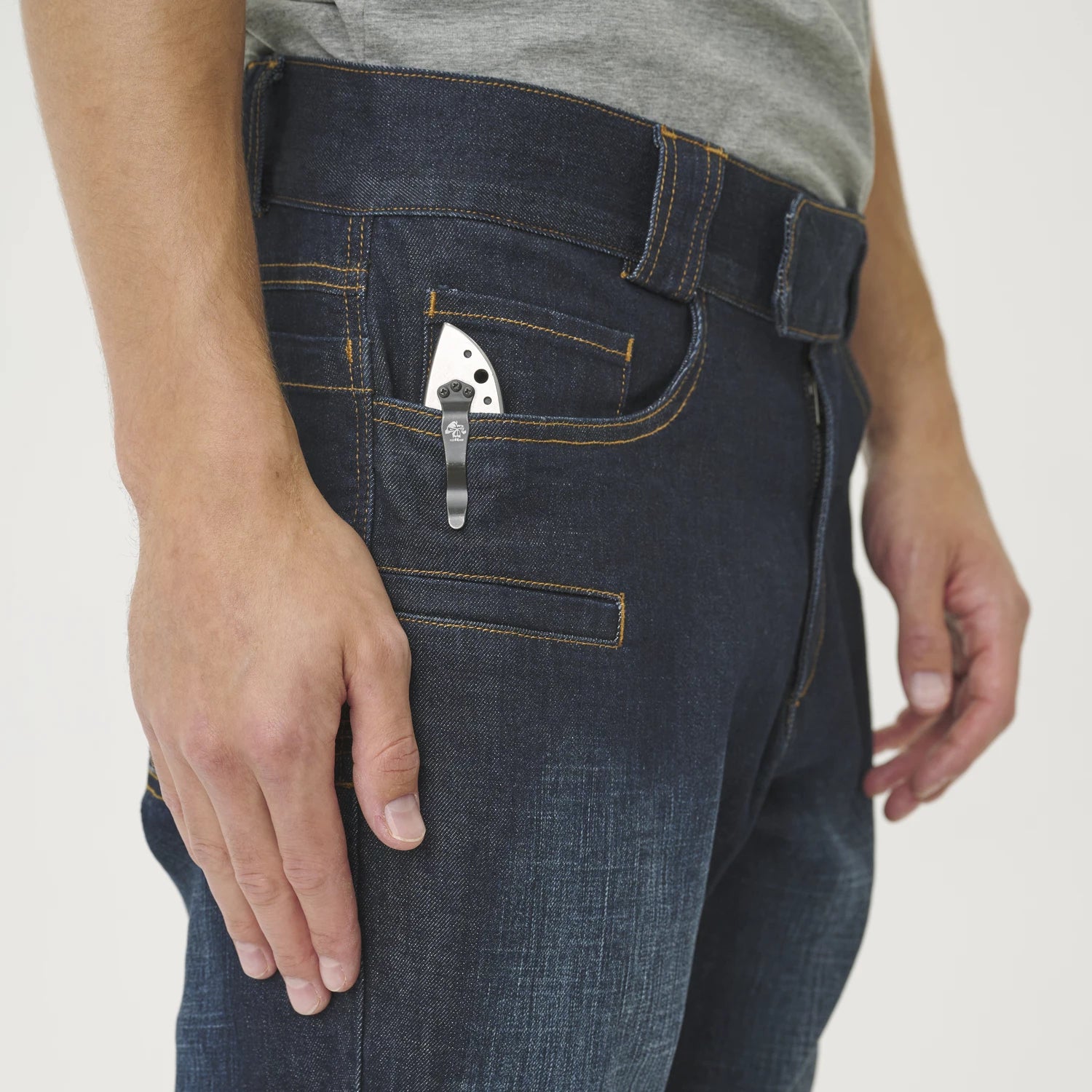 Helikon-Tex Greyman Tactical Jeans nohavice denim, dark blue – detail 5