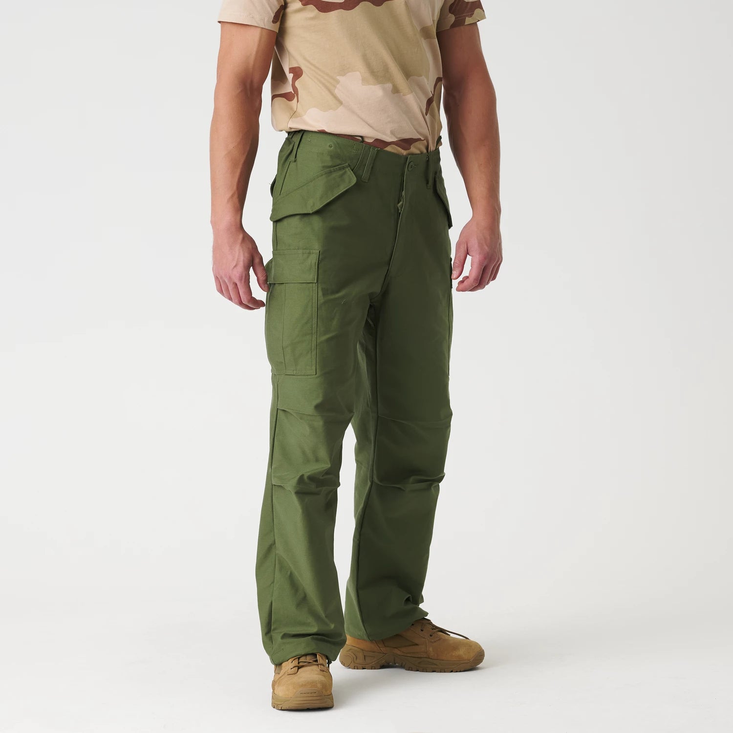 Helikon-Tex M65 nohavice Nyco Sateen, olivovo zelená – detail 1