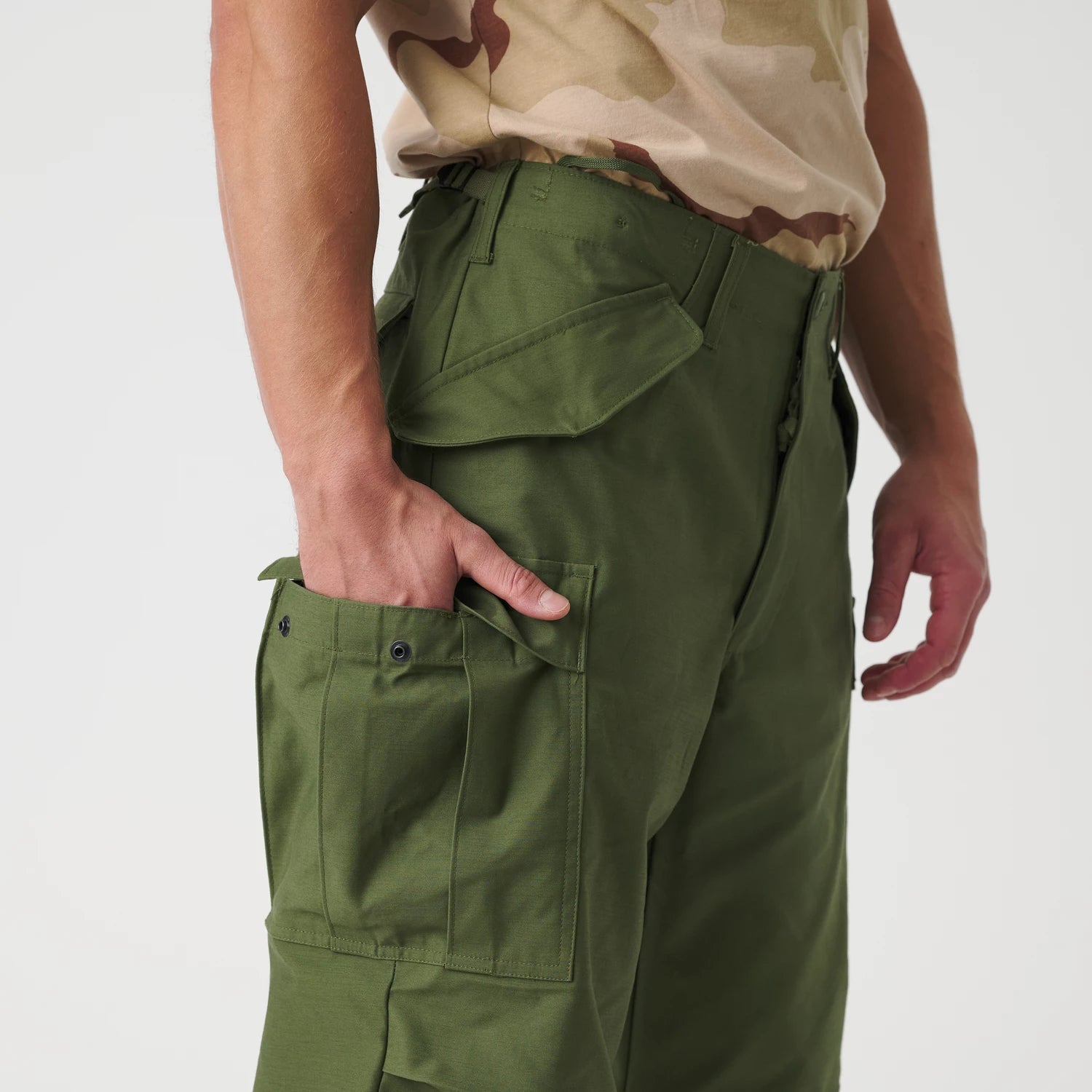Helikon-Tex M65 nohavice Nyco Sateen, olivovo zelená – detail 9