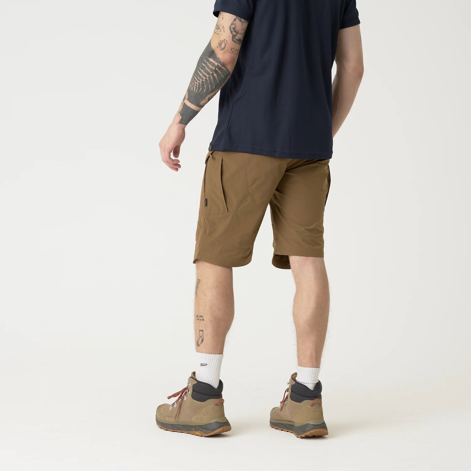 Helikon-Tex OTS 11" šortky VersaStrecth taktické outdoorové Versa Stretch Lite Strecth, Ash Grey / Black – detail 2