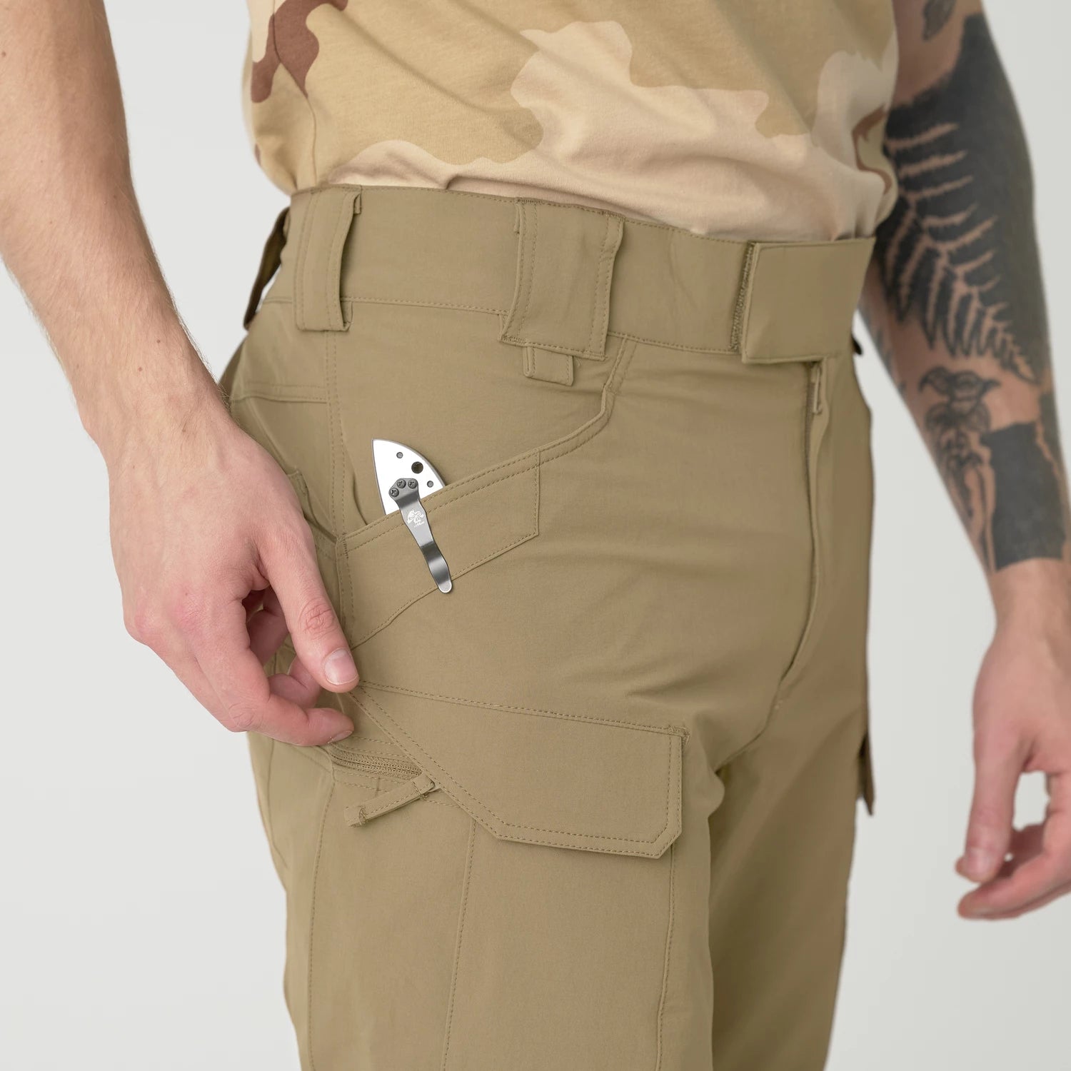 Helikon-Tex OTP nohavice VersaStretch taktické Versa Stretch Lite Outdoorové, Khaki – detail 10