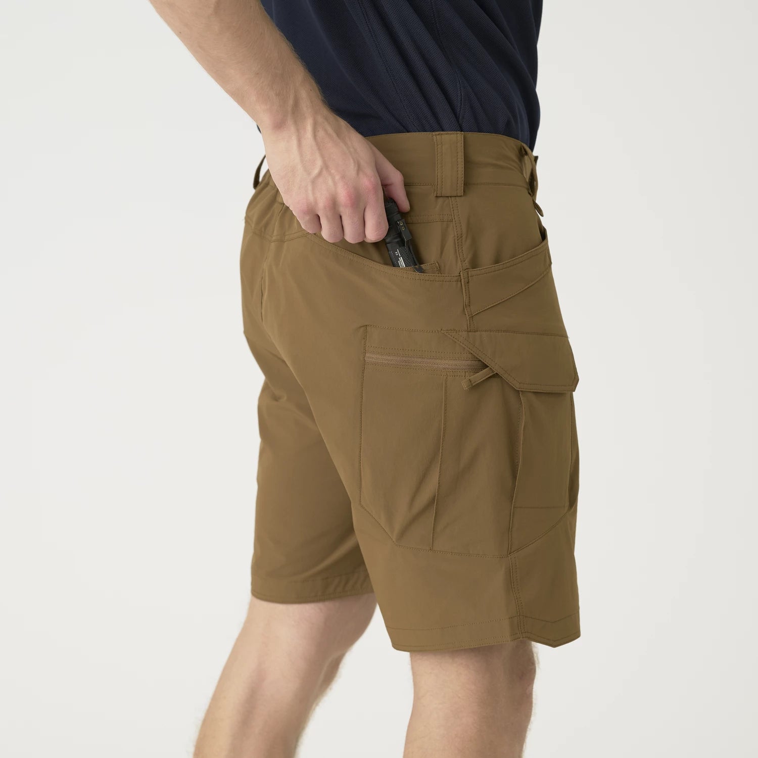 Helikon-Tex OTS 8.5" šortky VersaStretch taktické outdoorové Versa Stretch Lite, Shadow Grey – detail 4