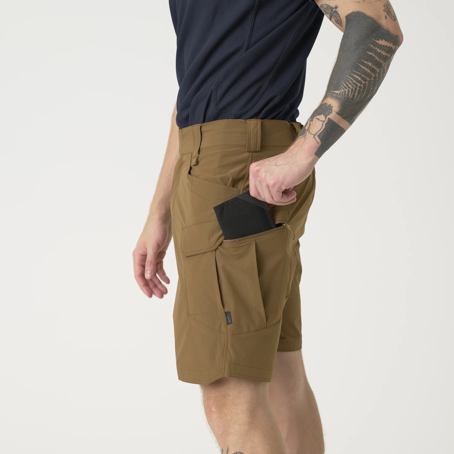 Helikon-Tex OTS 8.5" šortky VersaStretch taktické outdoorové Versa Stretch Lite, Shadow Grey – detail 5