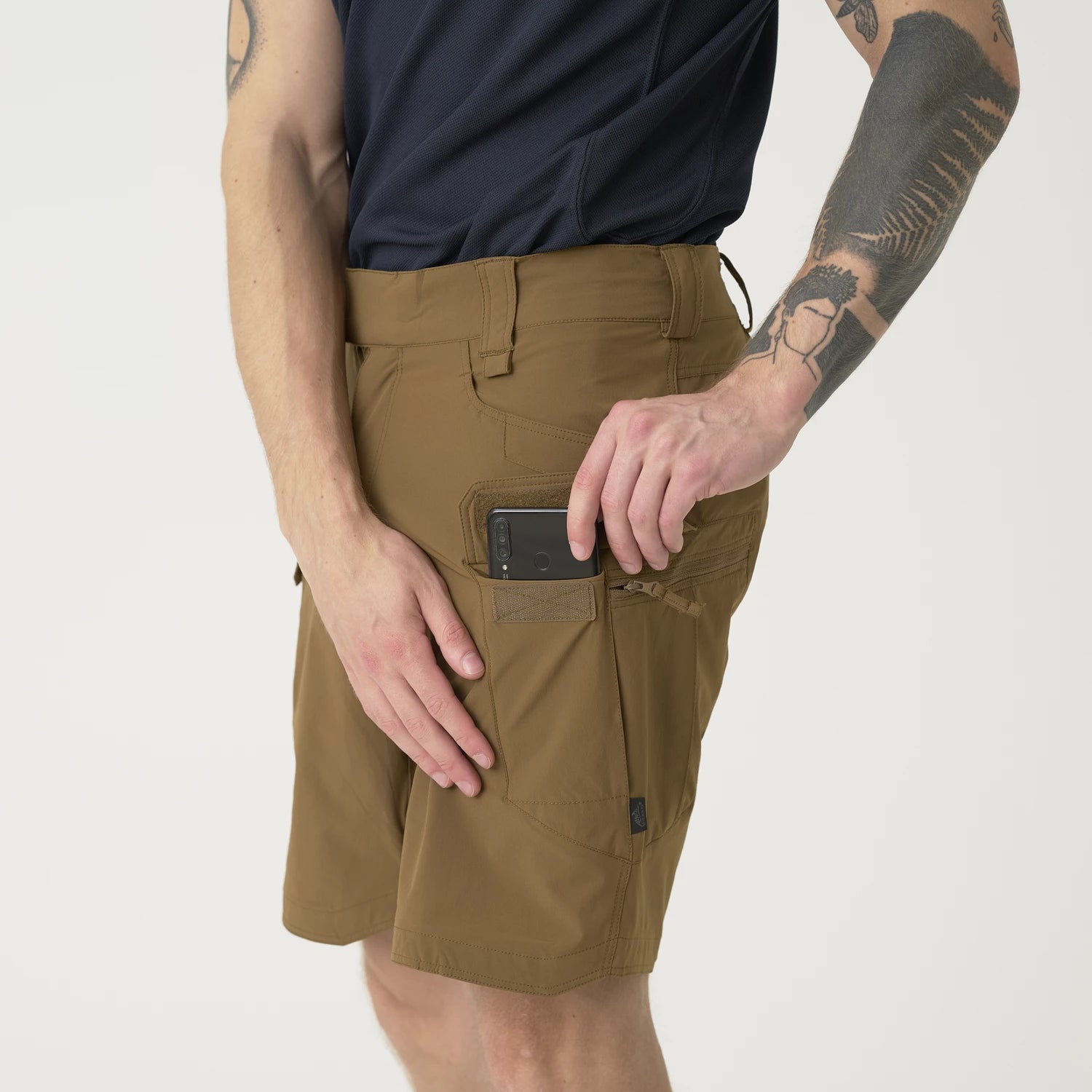Helikon-Tex OTS 8.5" šortky VersaStretch taktické outdoorové Versa Stretch Lite, Shadow Grey – detail 6