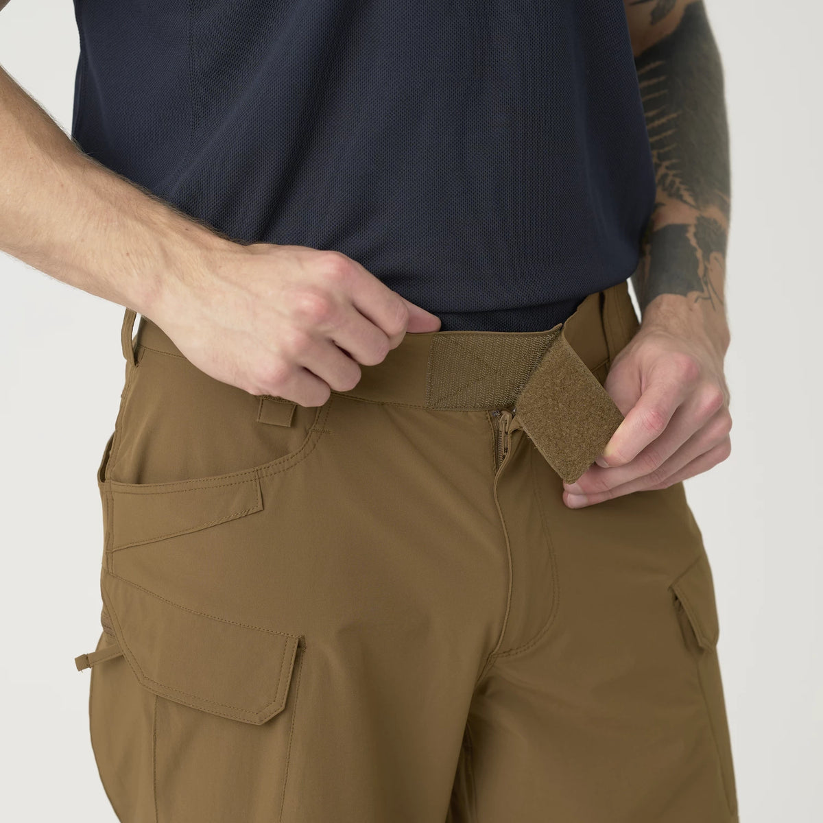 Helikon-Tex OTS 8.5" šortky VersaStretch taktické outdoorové Versa Stretch Lite, Black – detail 9