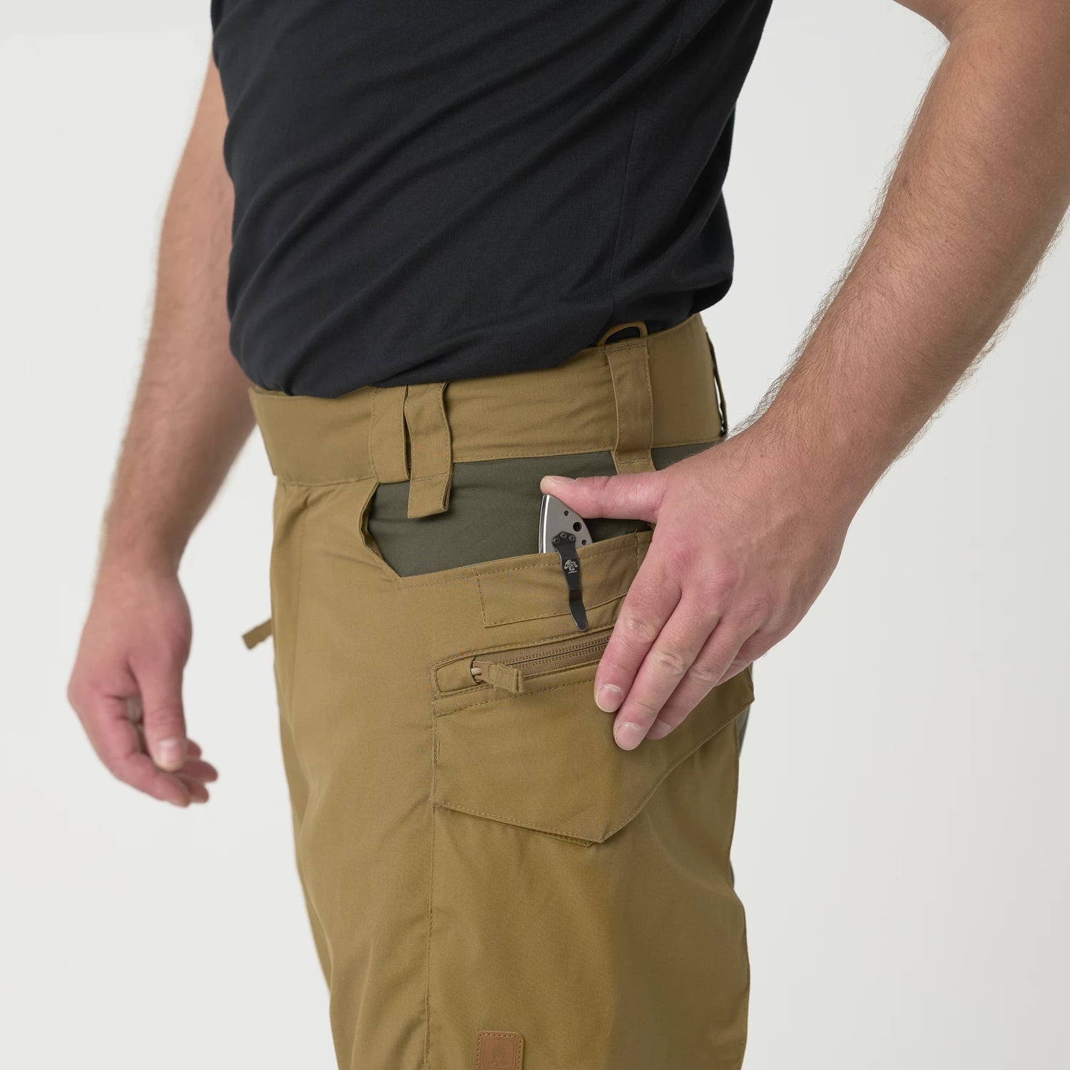 Helikon-Tex Pilgrim® nohavice, taiga green/čierna – detail 2