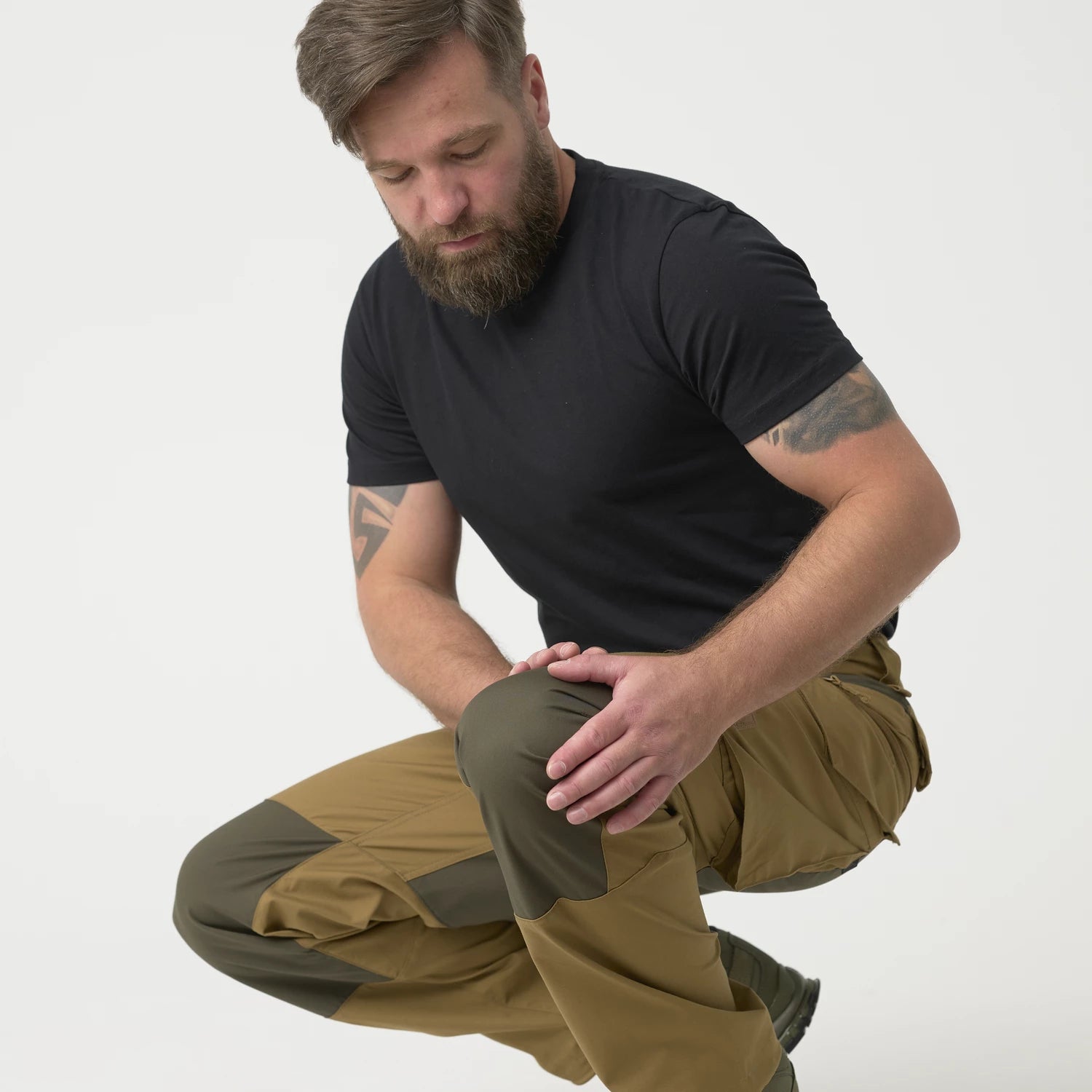 Helikon-Tex Pilgrim® nohavice, taiga green/čierna – detail 7