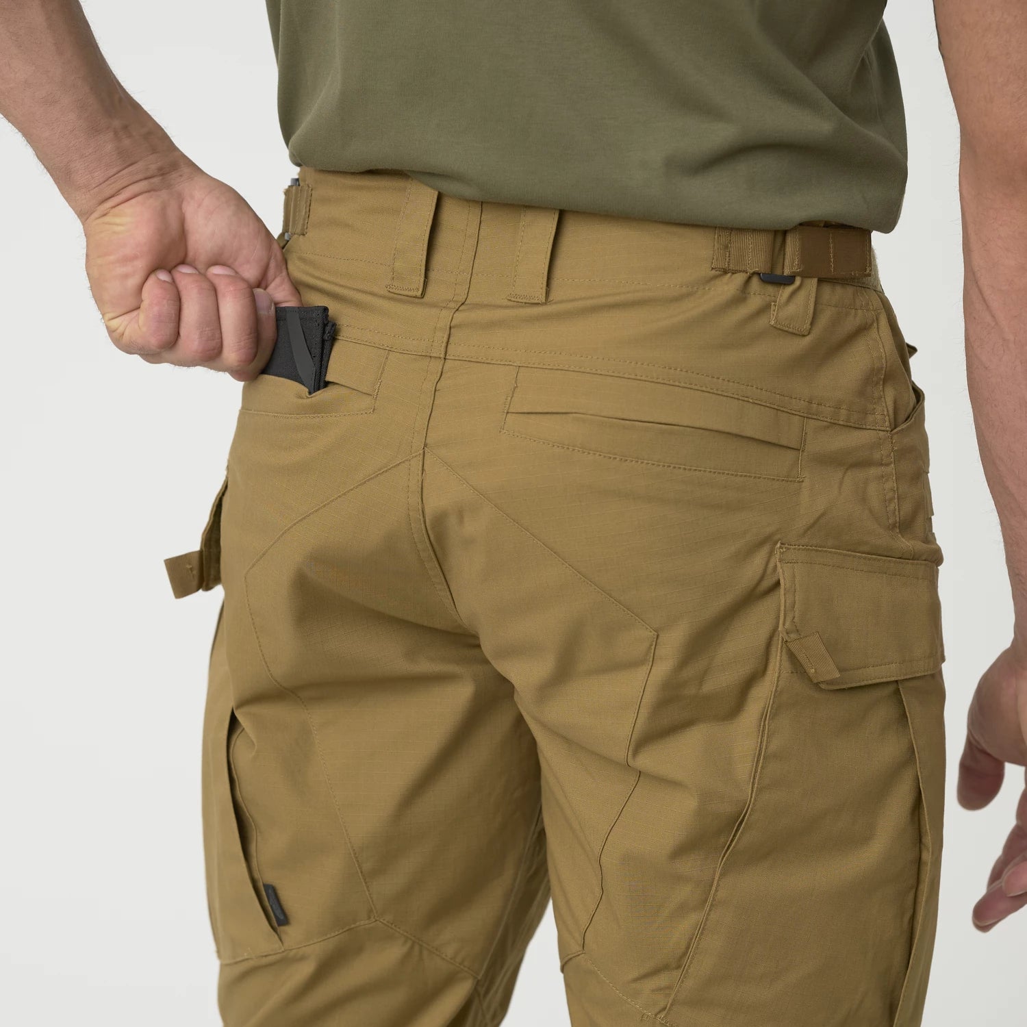 Helikon-Tex SFU NEXT Mk2 nohavice PolyCotton Stretch Ripstop, olivovo zelené – detail 6