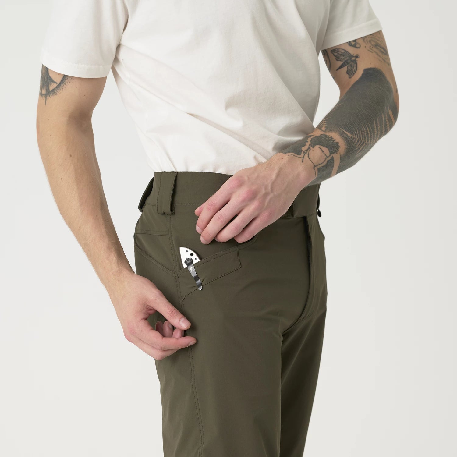 Helikon-Tex VersaStretch trekingové nohavice taktické, Taiga Green – detail 6